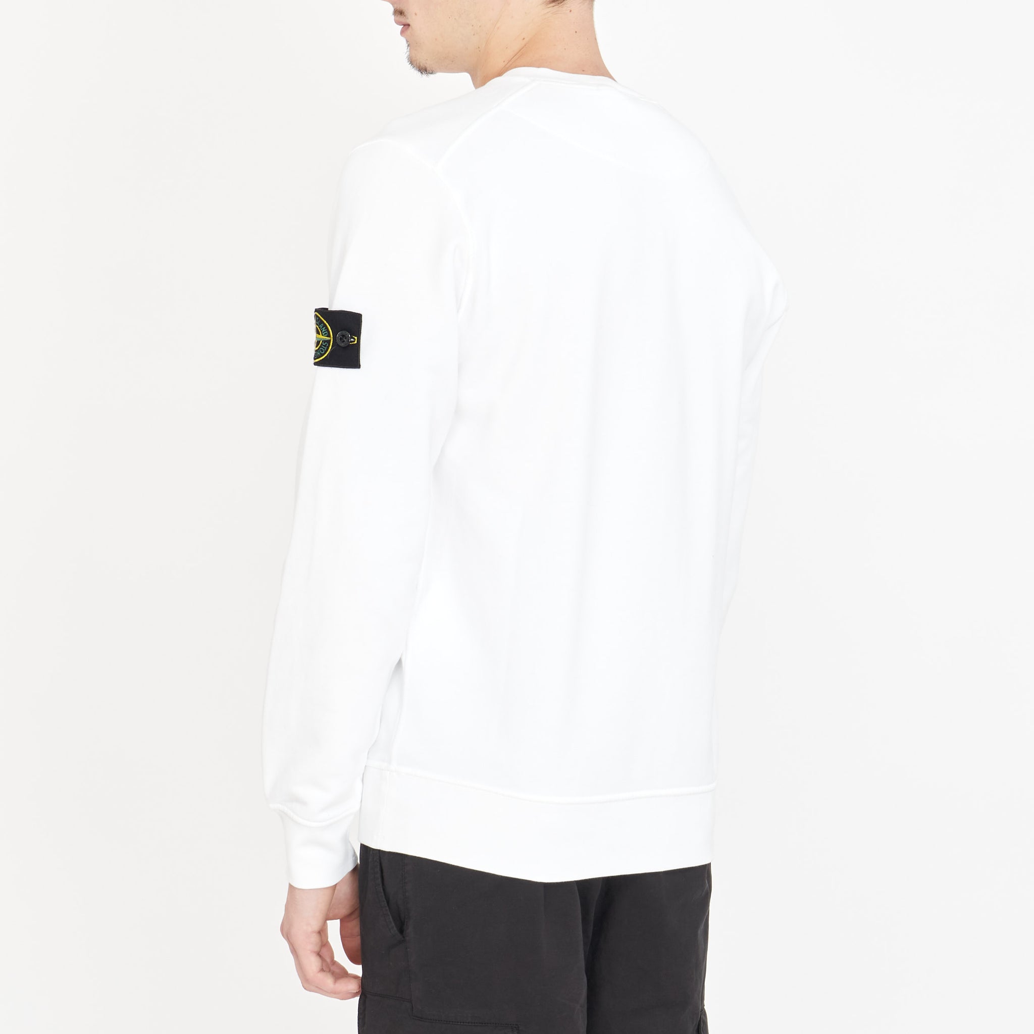 Crewneck Stone Island Blanc