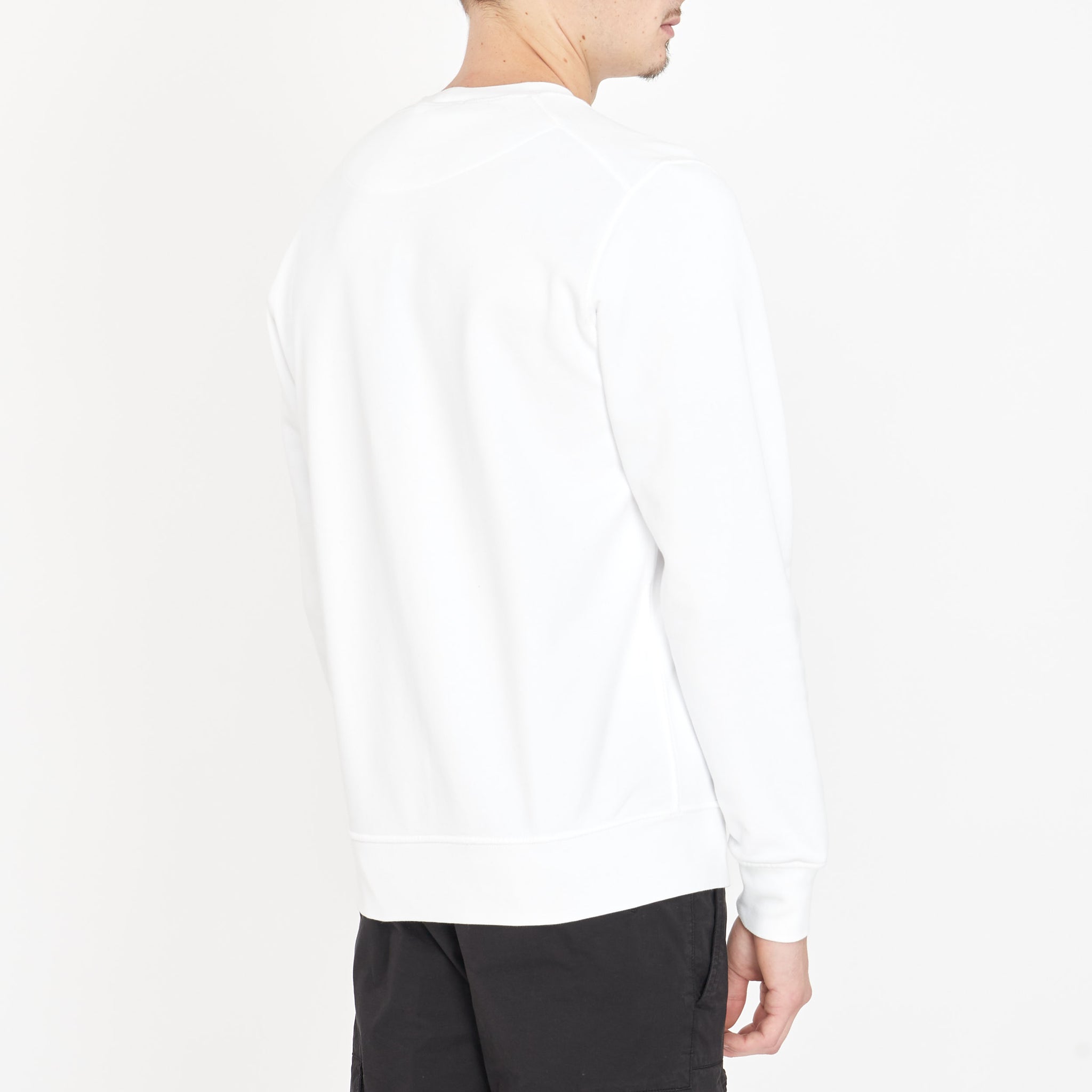 Crewneck Stone Island Blanc