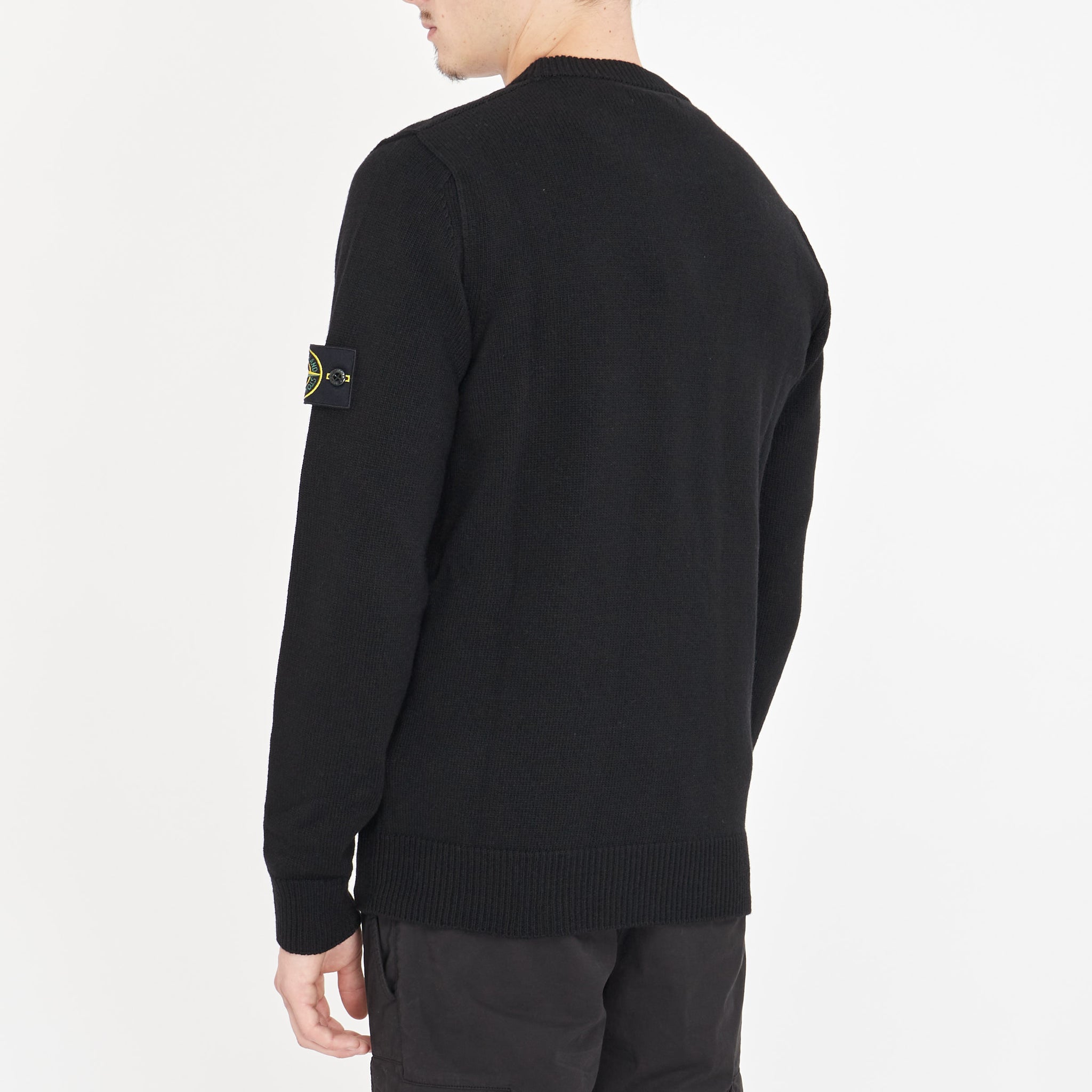 Pull Stone Island en Maille Noir