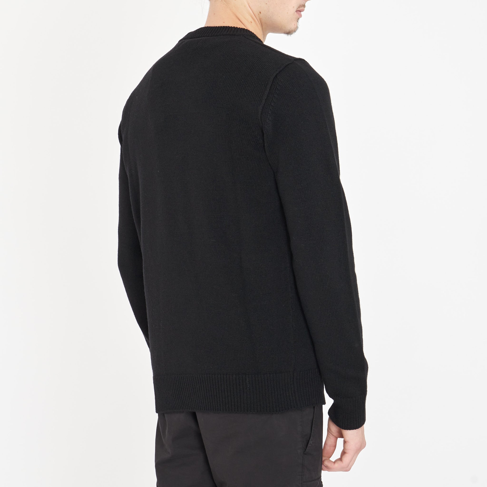 Pull Stone Island en Maille Noir