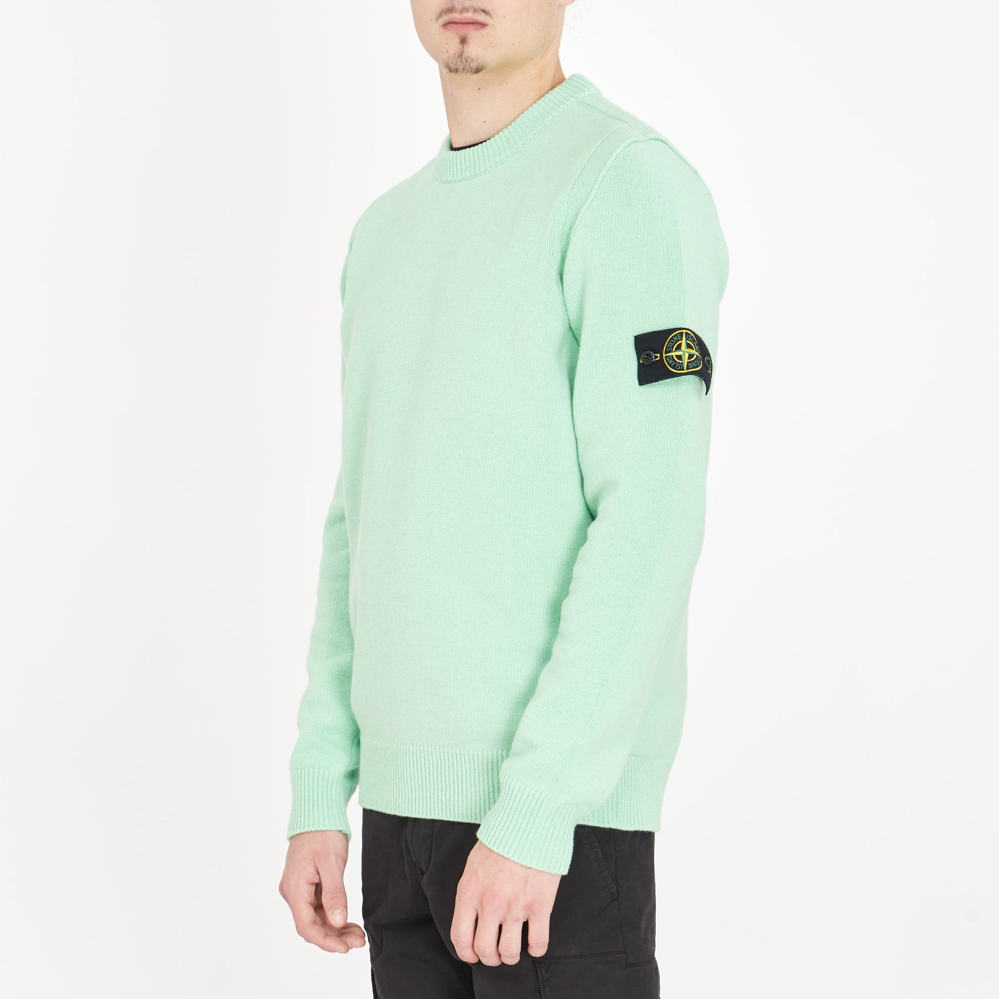 Pull stone island online vert fluo
