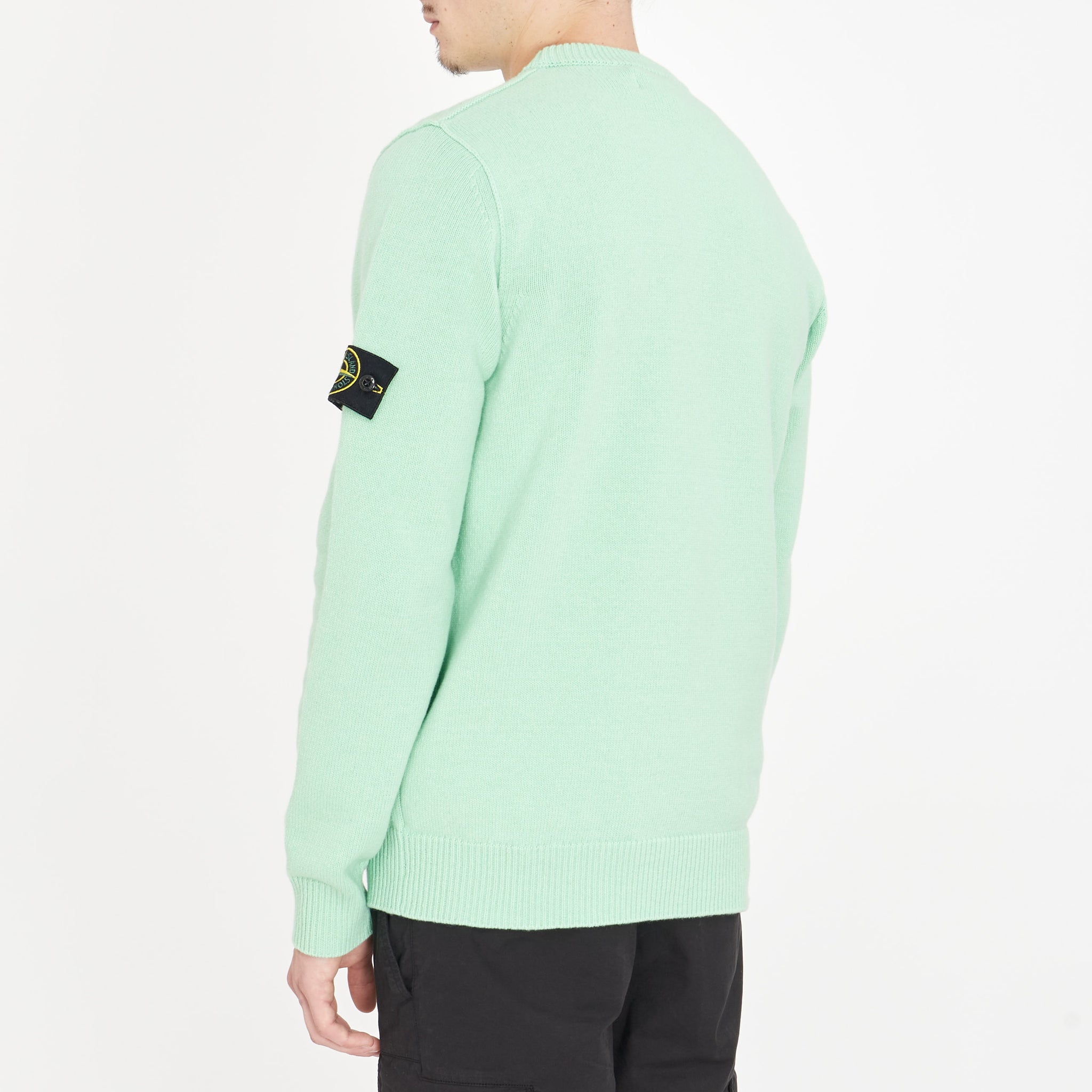 Pull Stone Island en Maille Vert