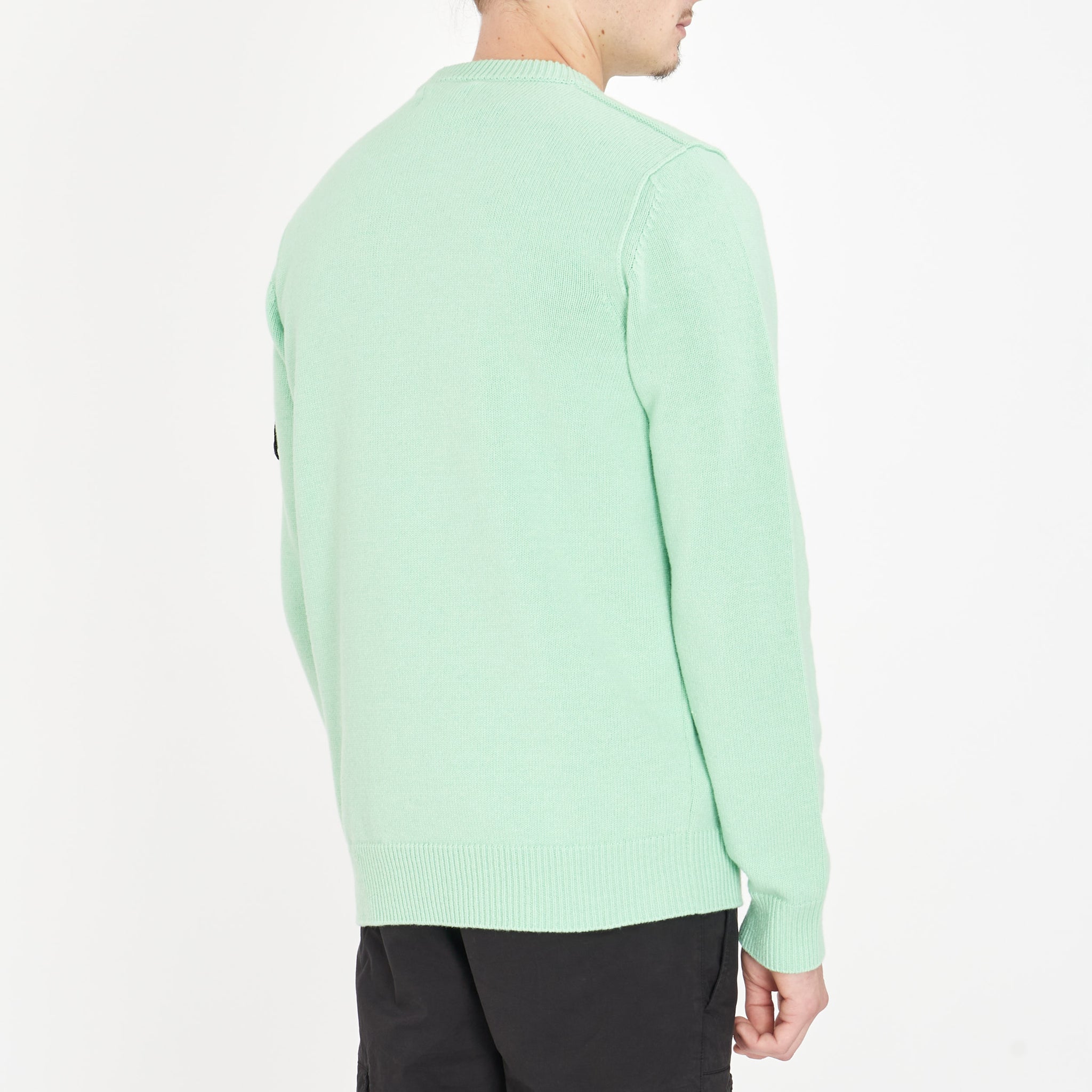Pull Stone Island en Maille Vert