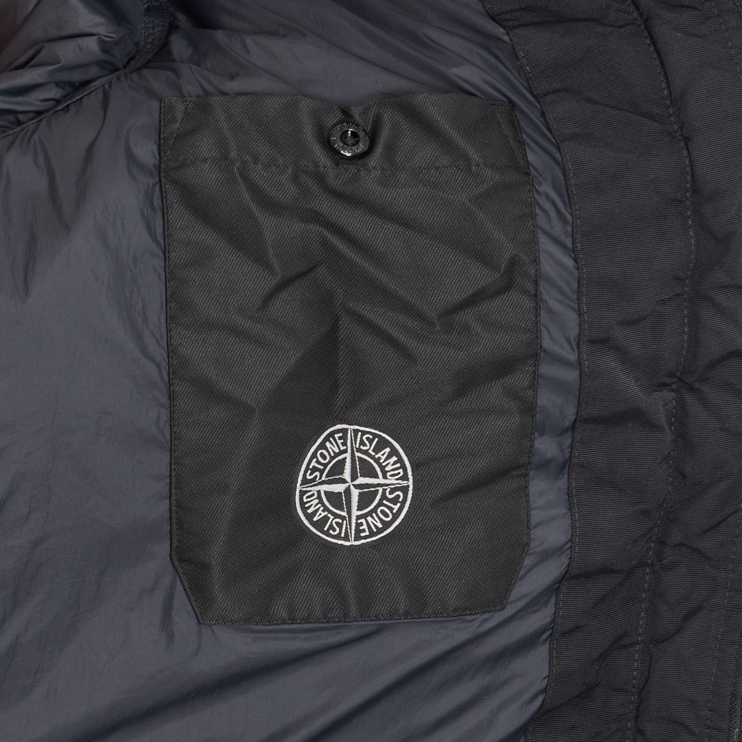 Doudoune Stone Island Garment Dyed Crickle Longue Noir