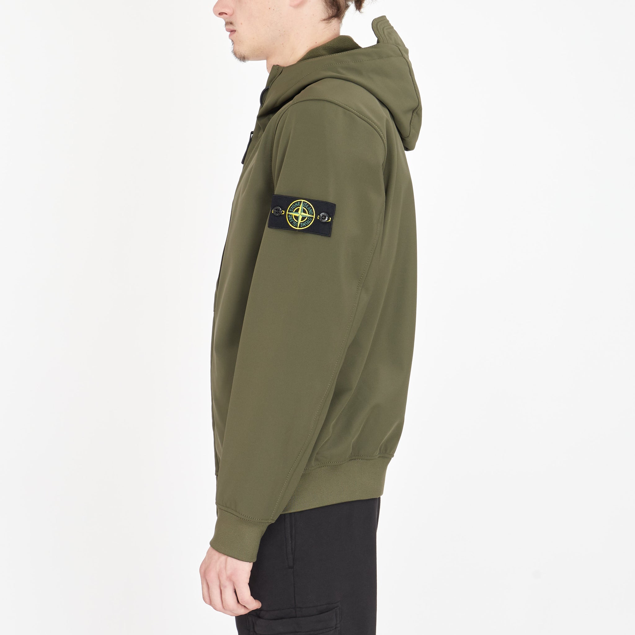 Veste Stone Island Soft-Shell Vert Kaki