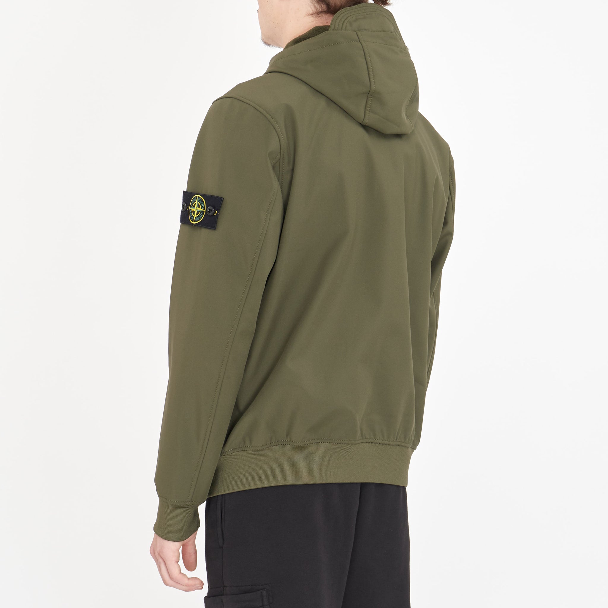 Veste Stone Island Soft-Shell Vert Kaki