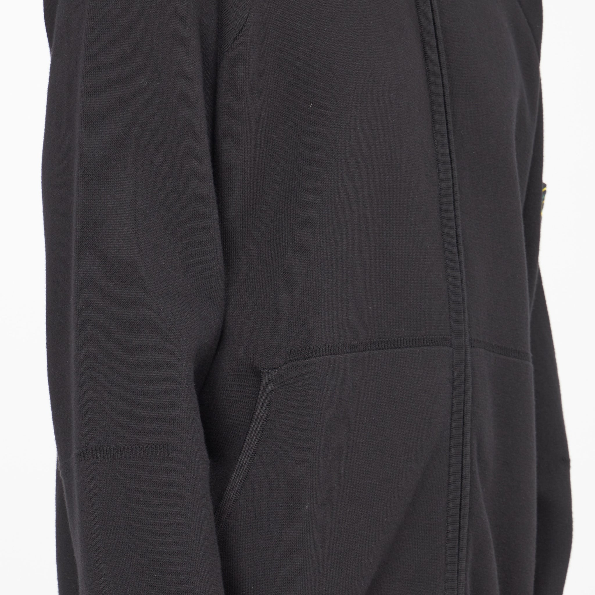 Hoodies à Zip Stone Island 563A6 Maille Noir