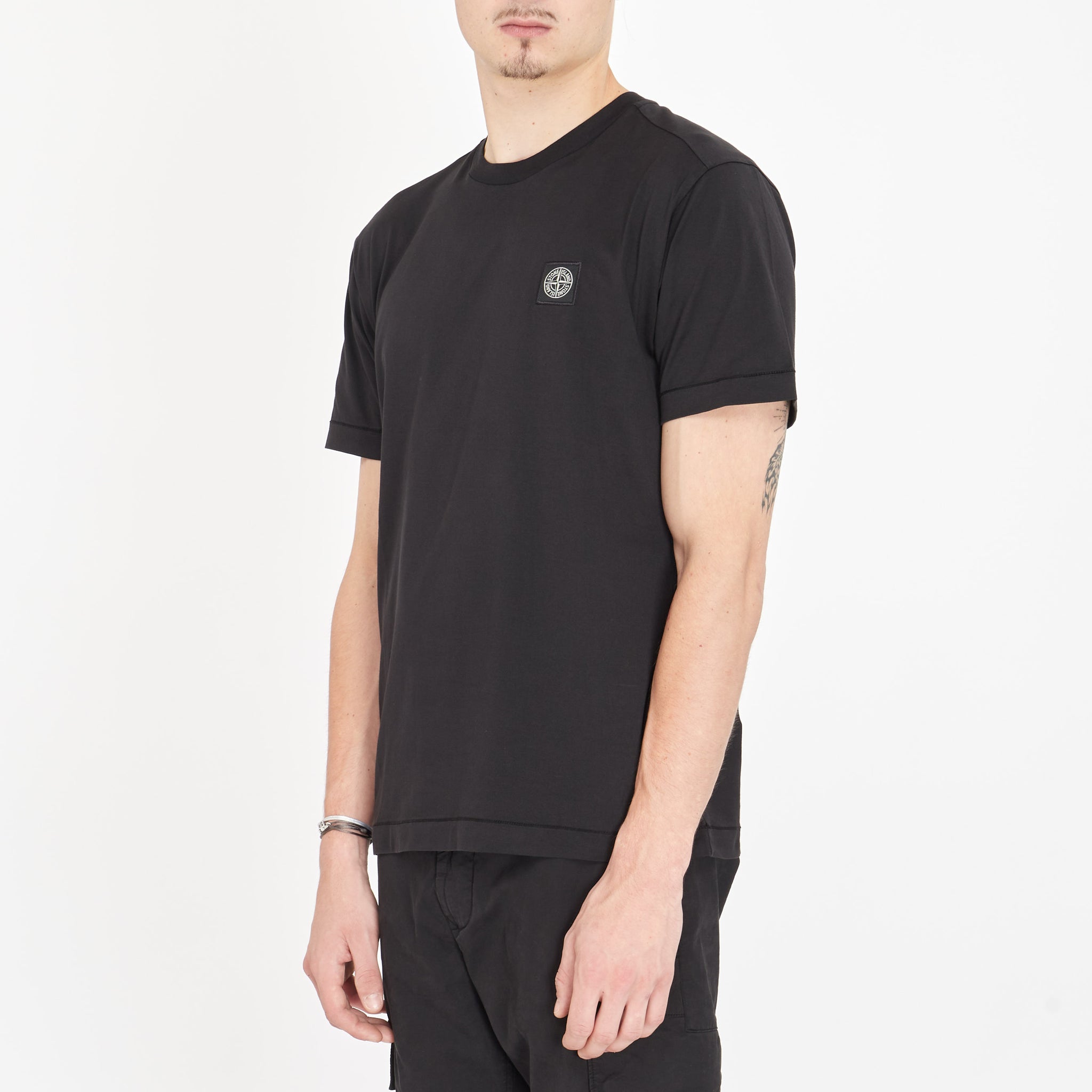 T-shirt Stone Island Classique Logo Noir