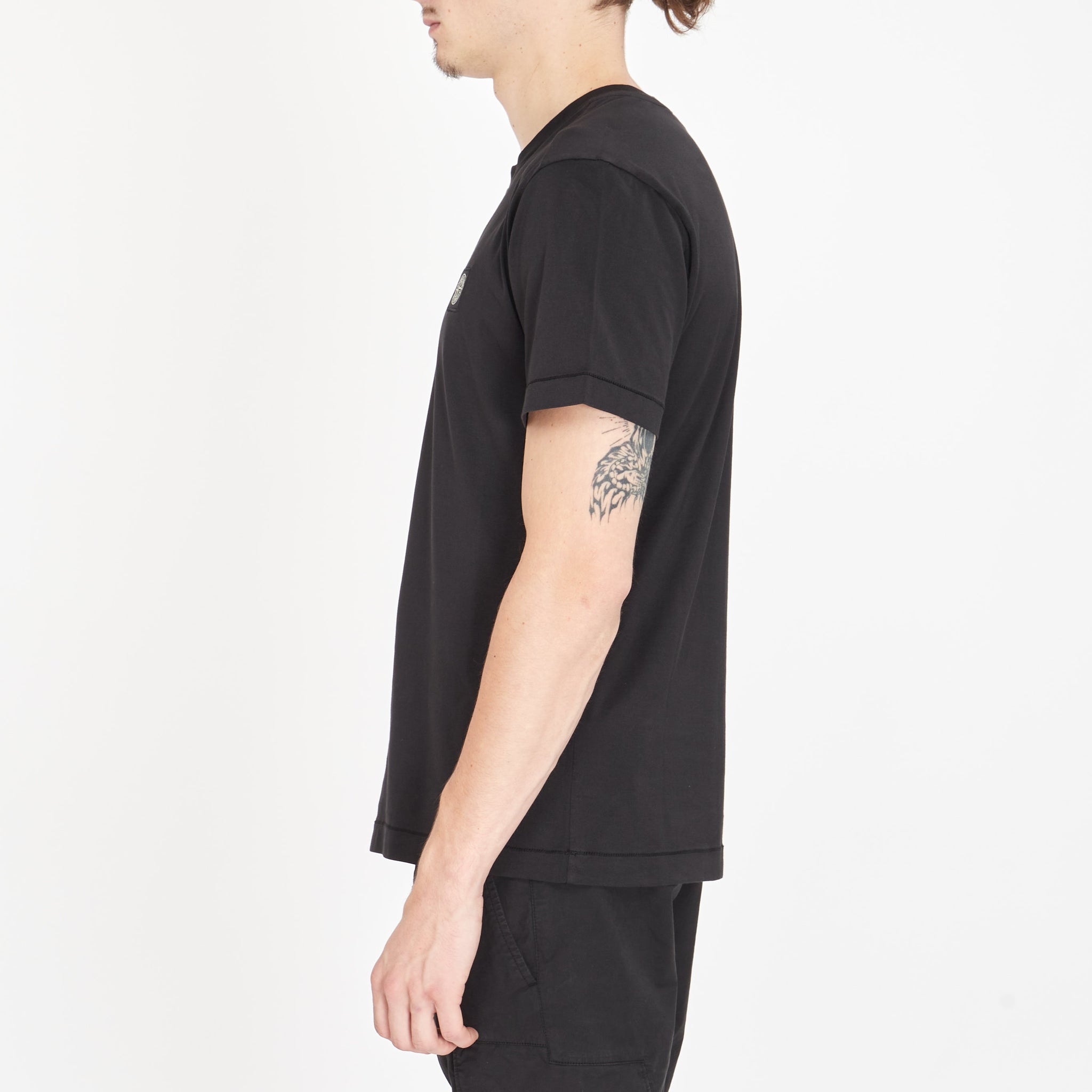 T-shirt Stone Island Classique Logo Noir