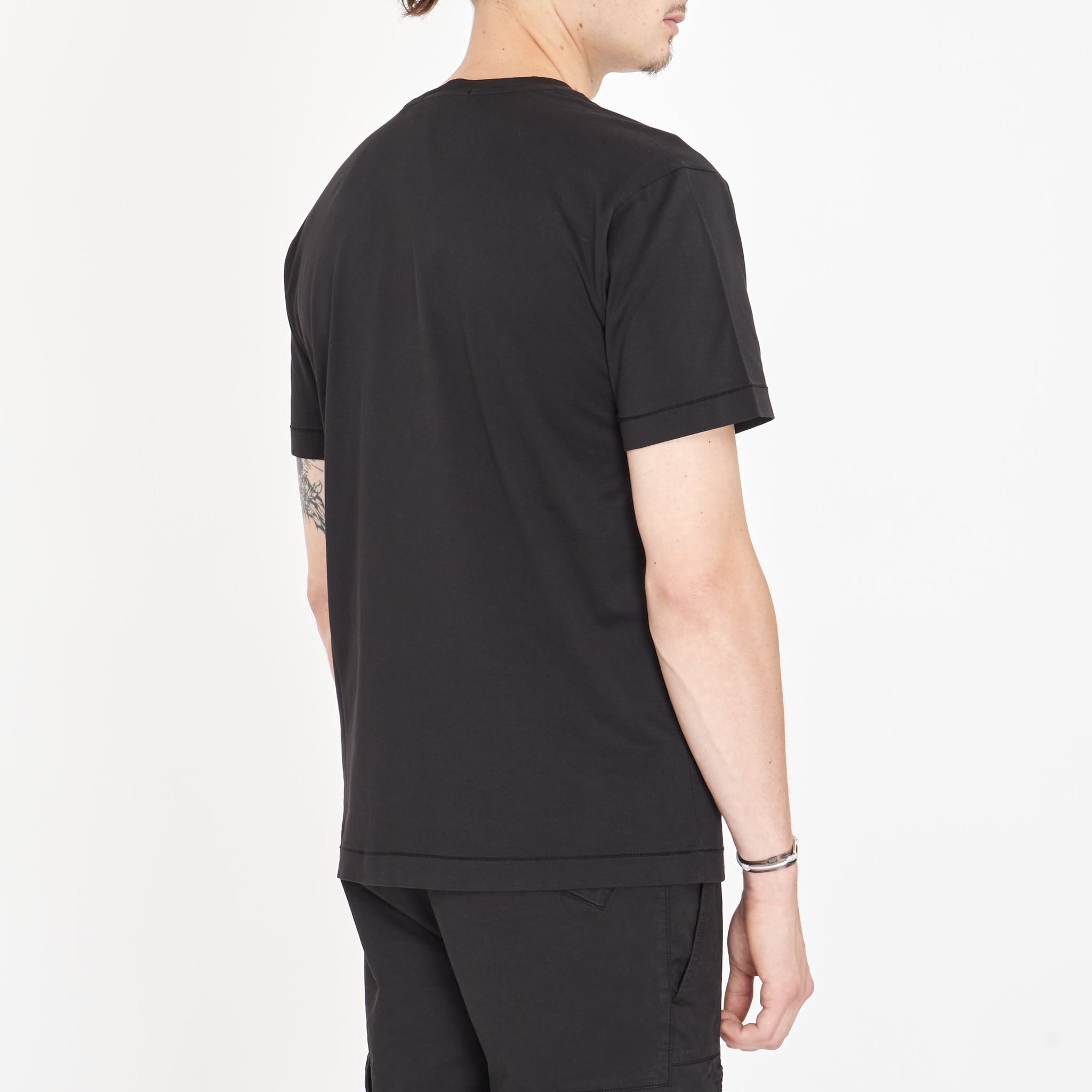 T-shirt Stone Island Classique Logo Noir