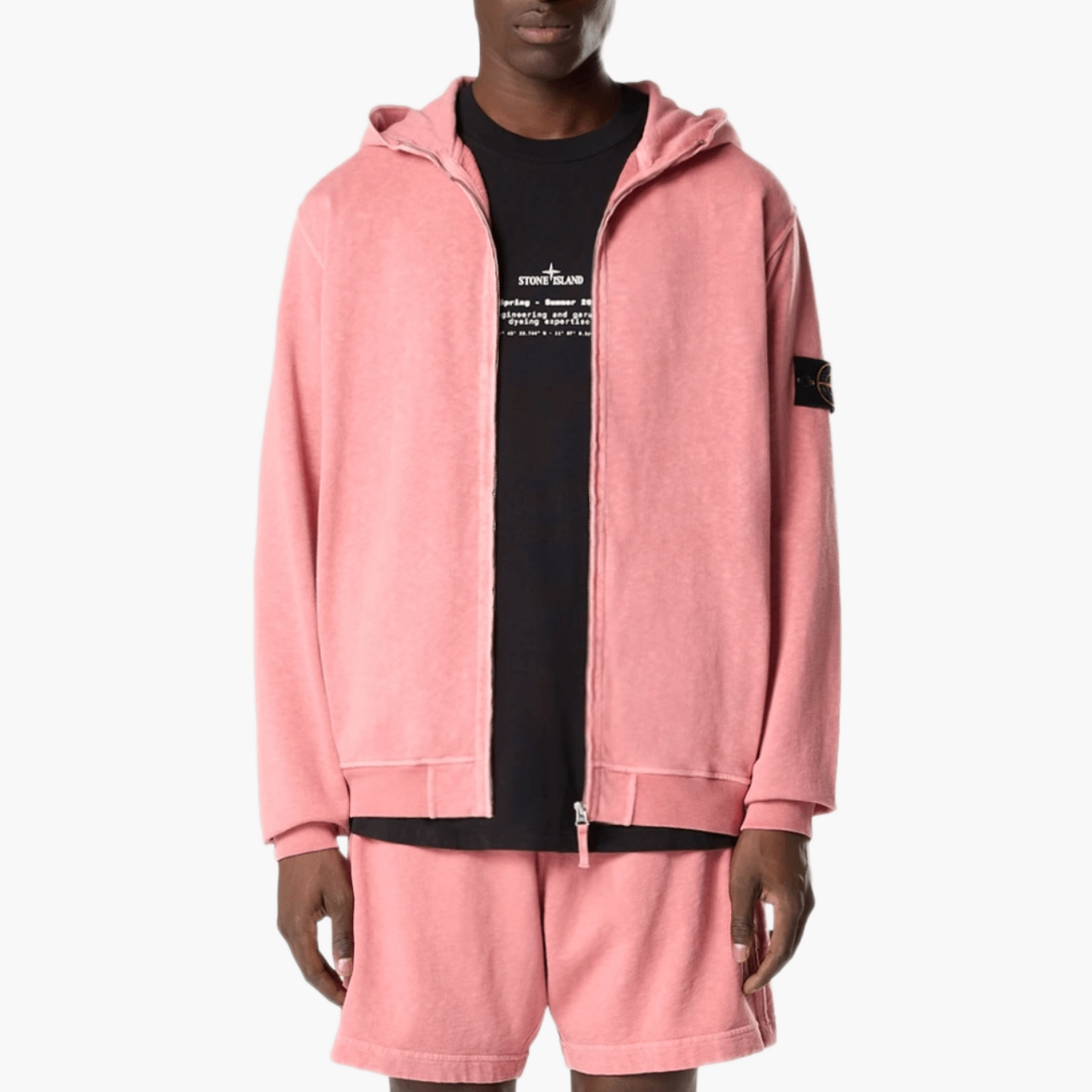 Hoodie zippé “Old Effect”