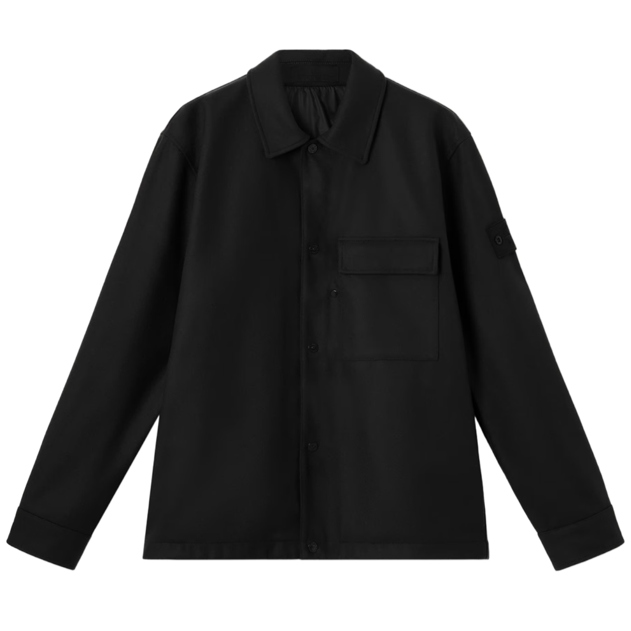 Surchemise Ghost flanelle laine noire