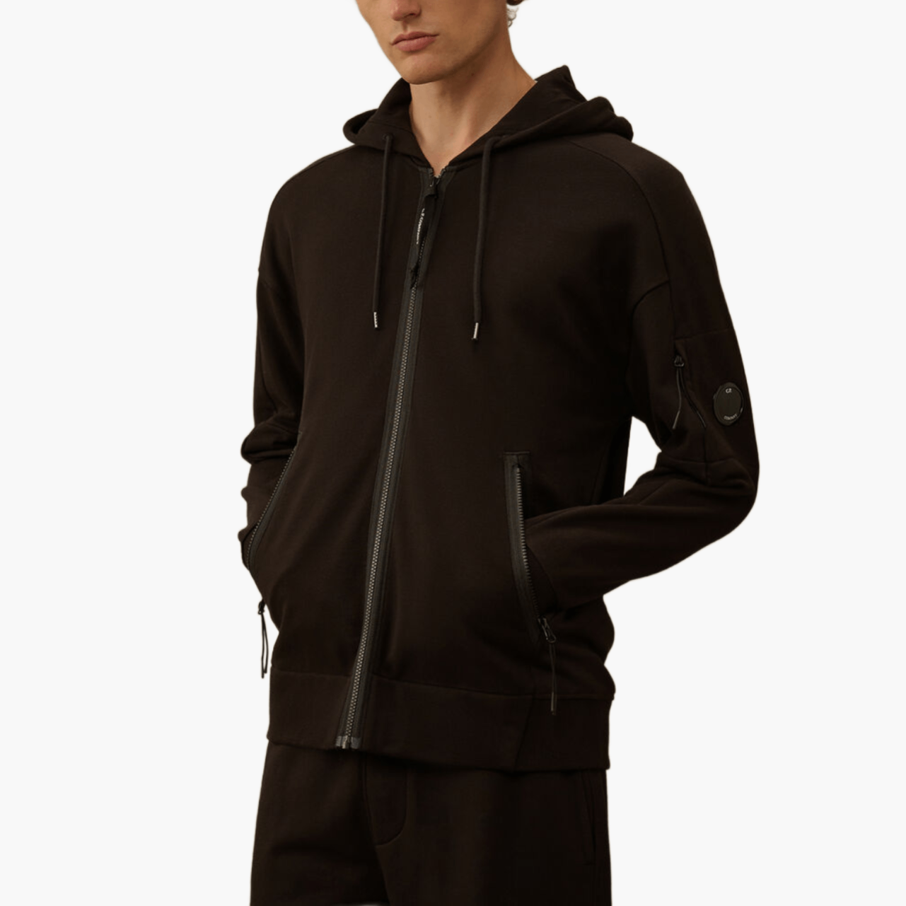 Sweat C.P. Company zippé noir