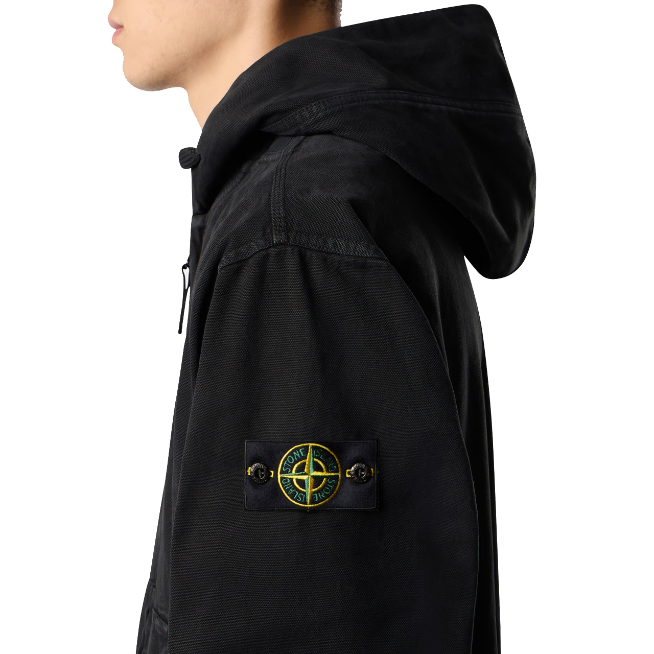Sweat Stone Island Zippé Capuche Oversize