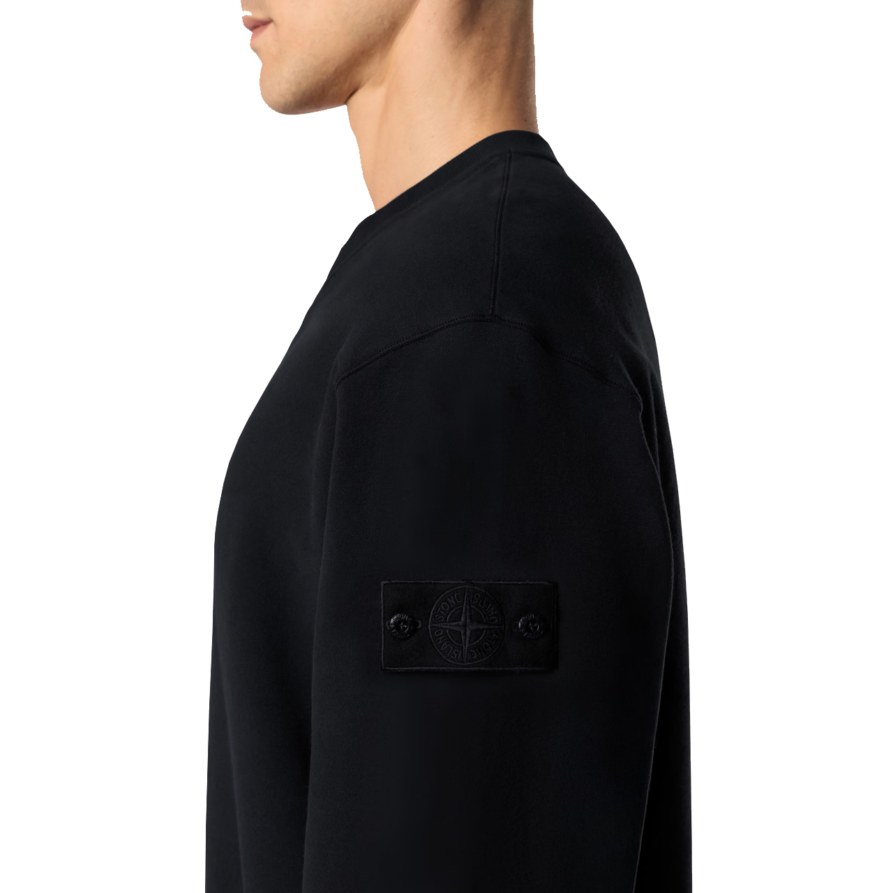 Sweat Stone Island stretch Ghost noir