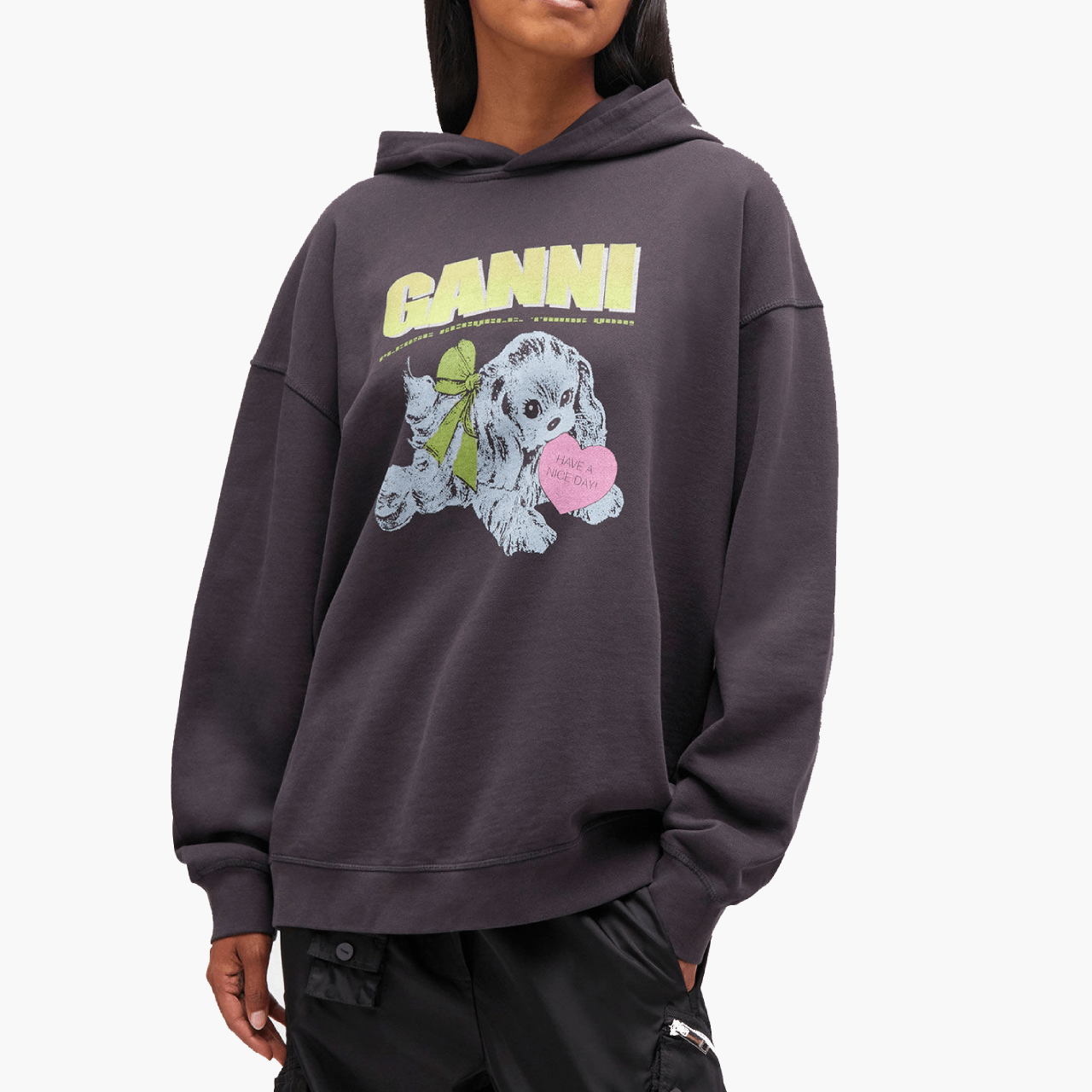 Sweat à capuche Ganni