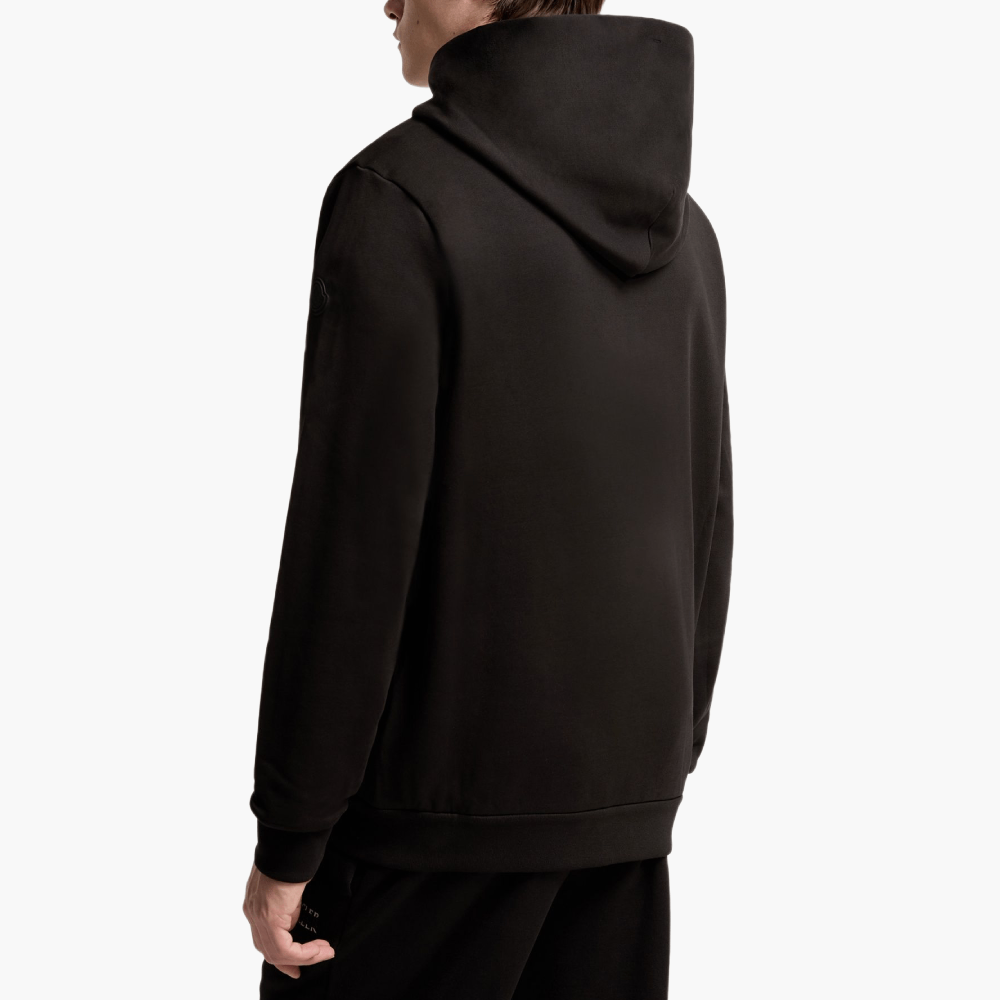 Sweat à capuche zippé en molleton à logo