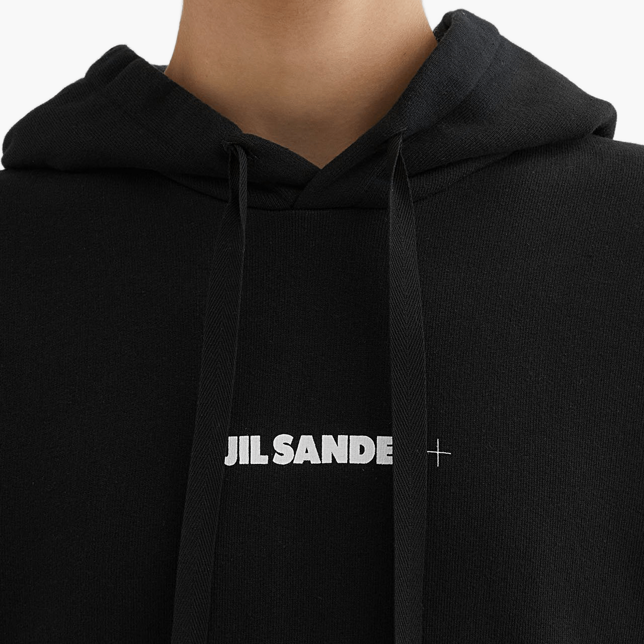 Sweatshirt Jil Sander logo noir