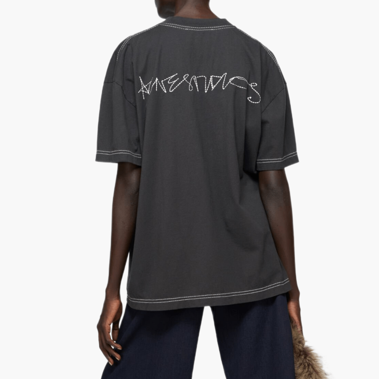 T-Shirt Acne Studios Logo Noir