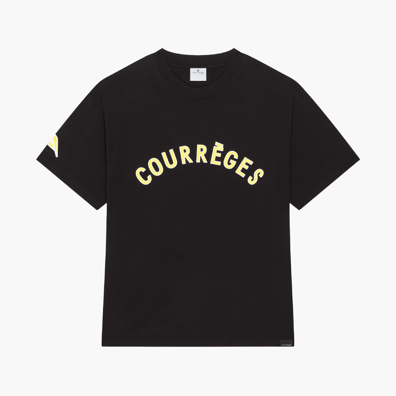 T-Shirt Courrèges Imprimé Oversize noir