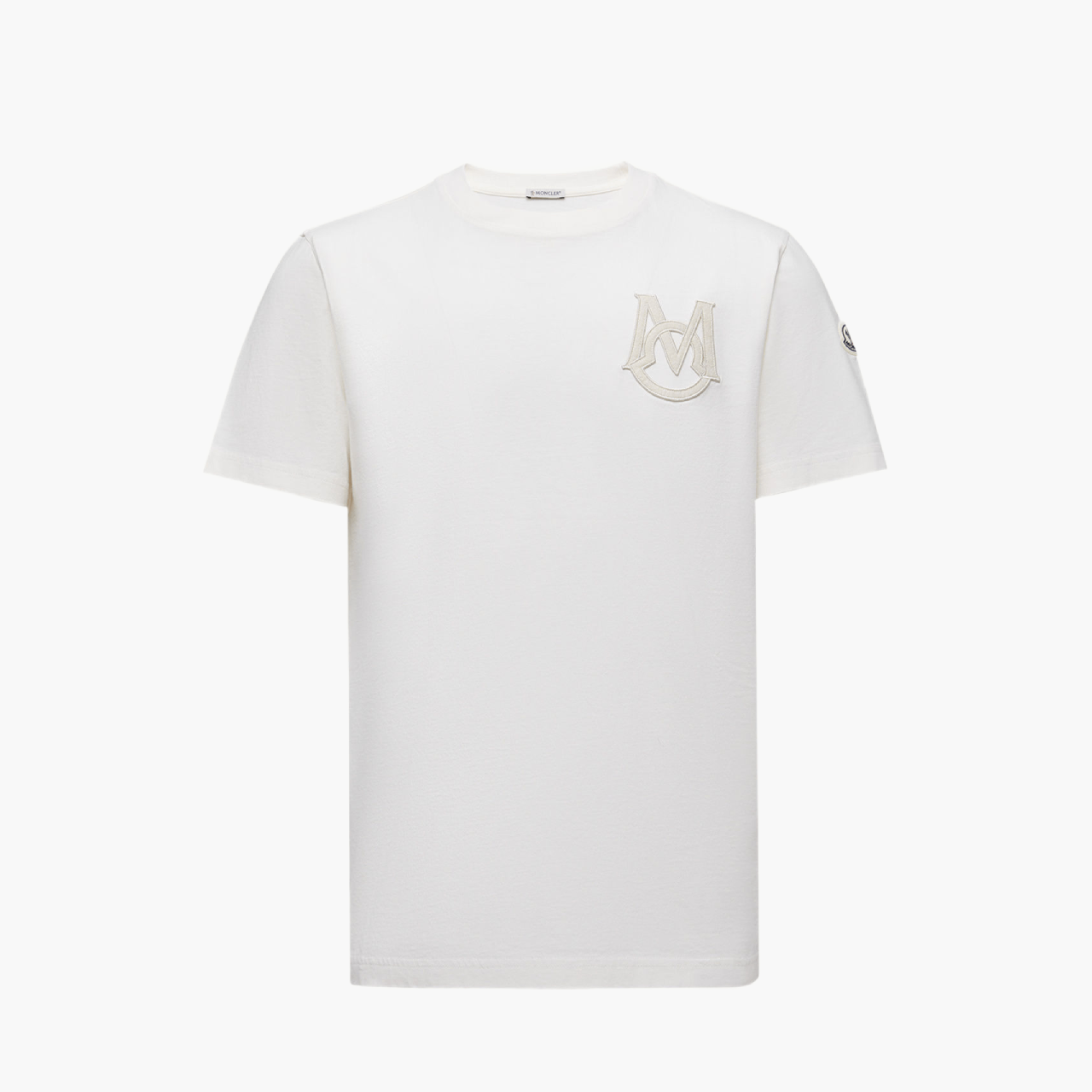 T-Shirt Moncler monogramme blanc