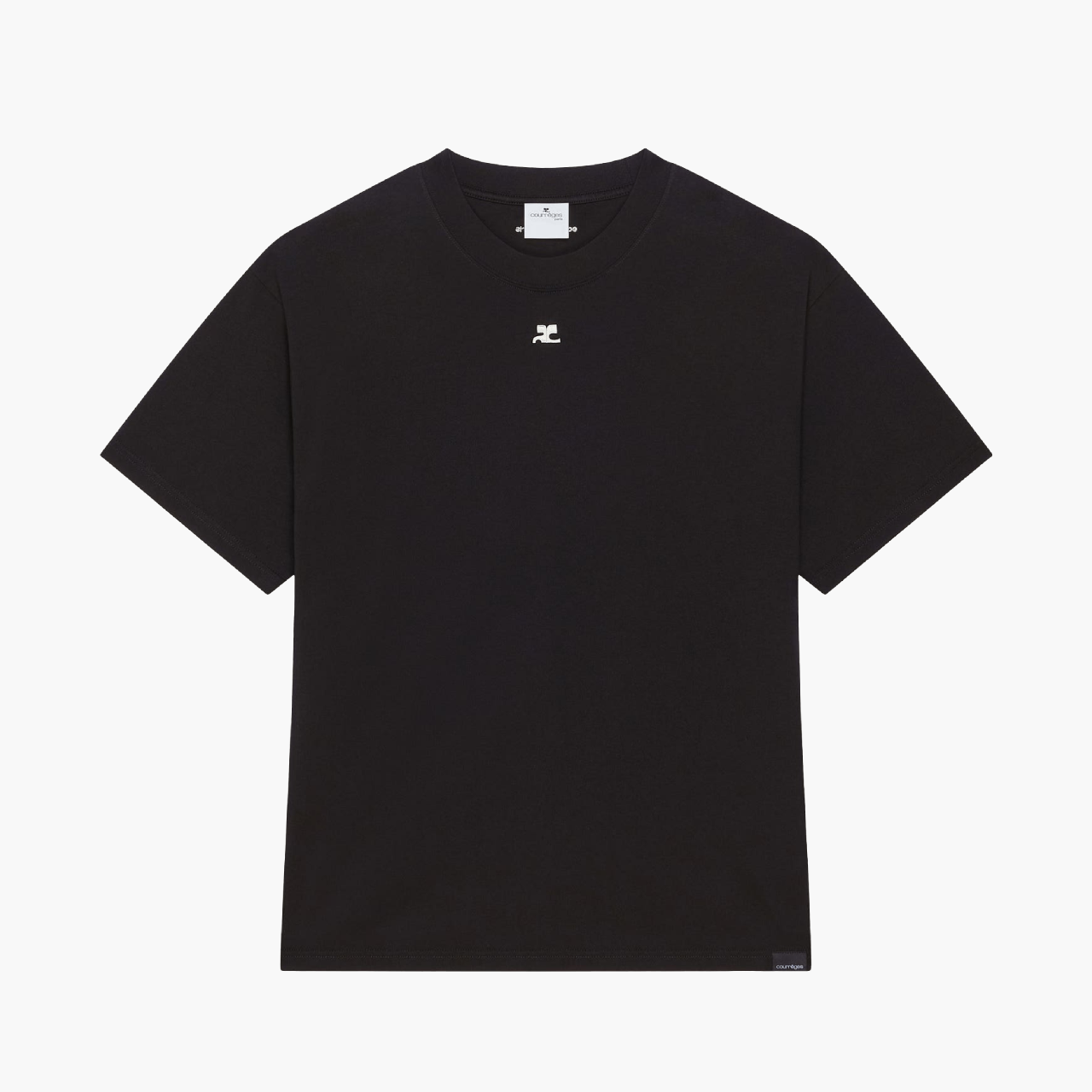 T-Shirt Oversize Courrèges noir