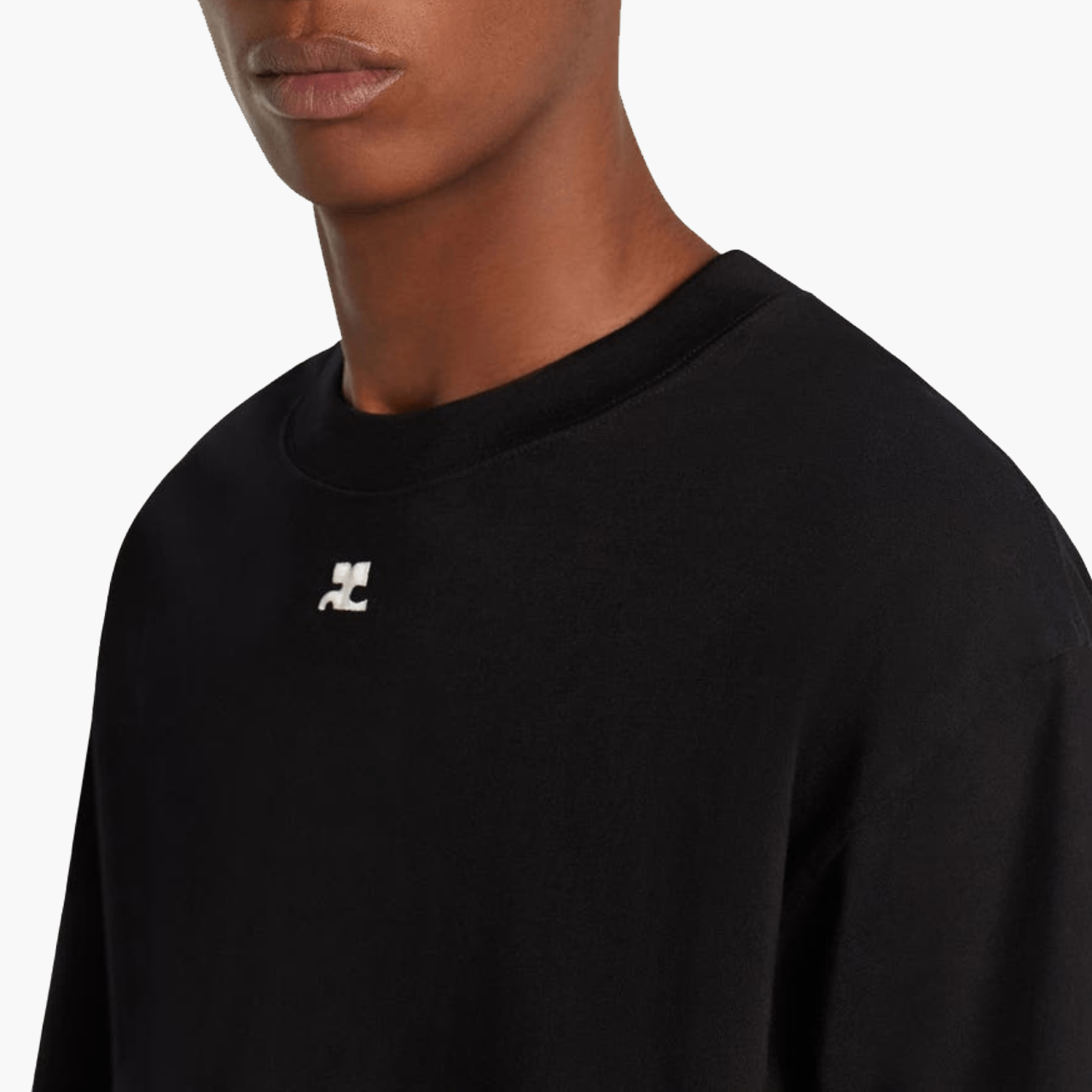 T-Shirt Oversize Courrèges noir