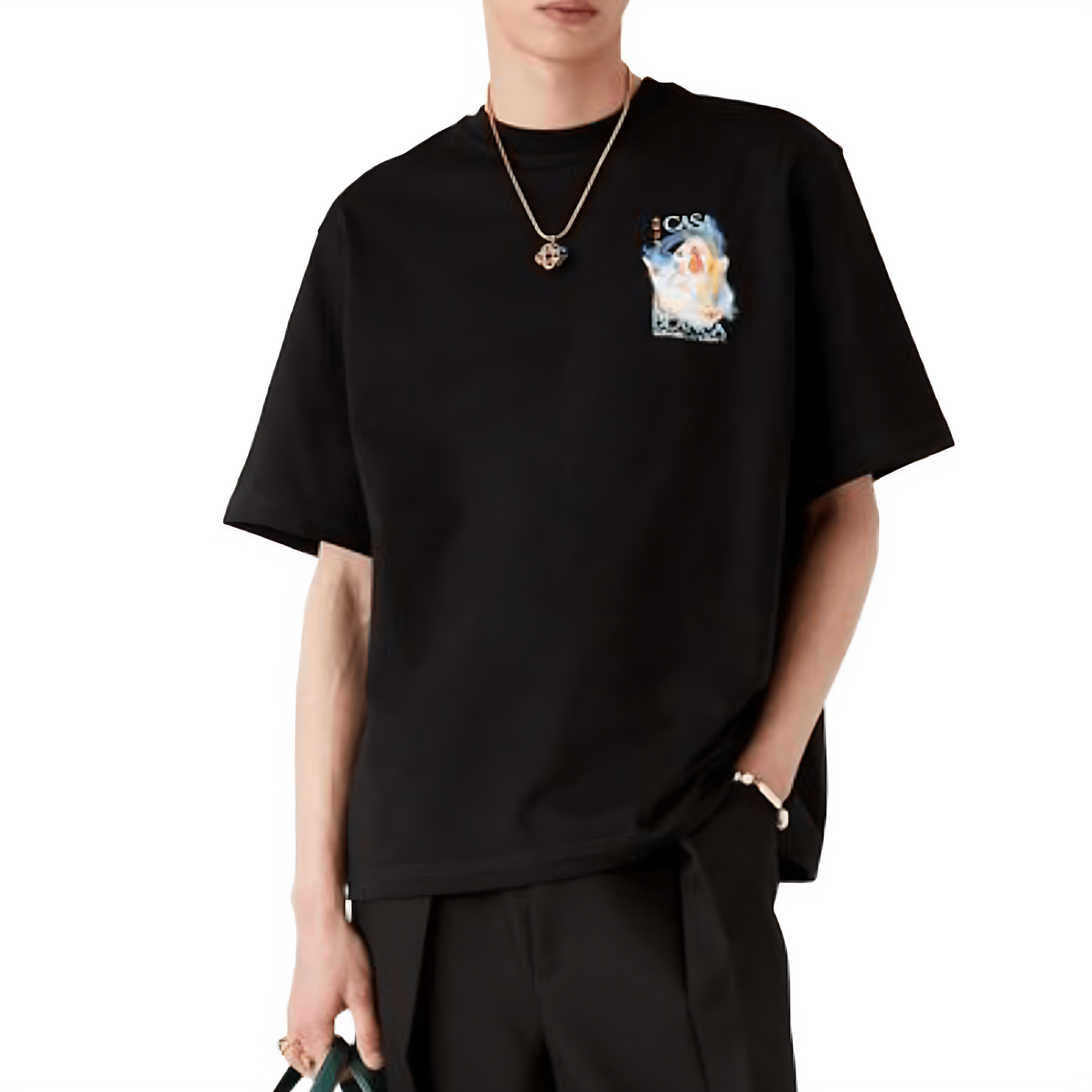 T-Shirt Casablanca Galactic Connection noir