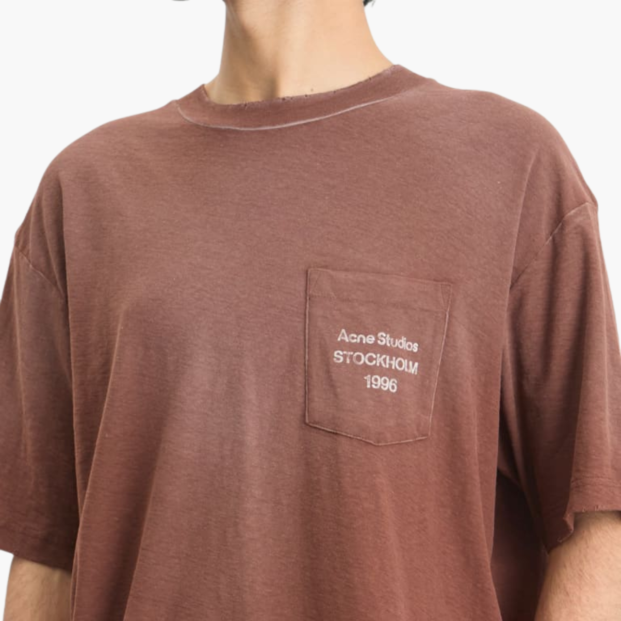 T-shirt poche logo 1996 — Chocolate Brown