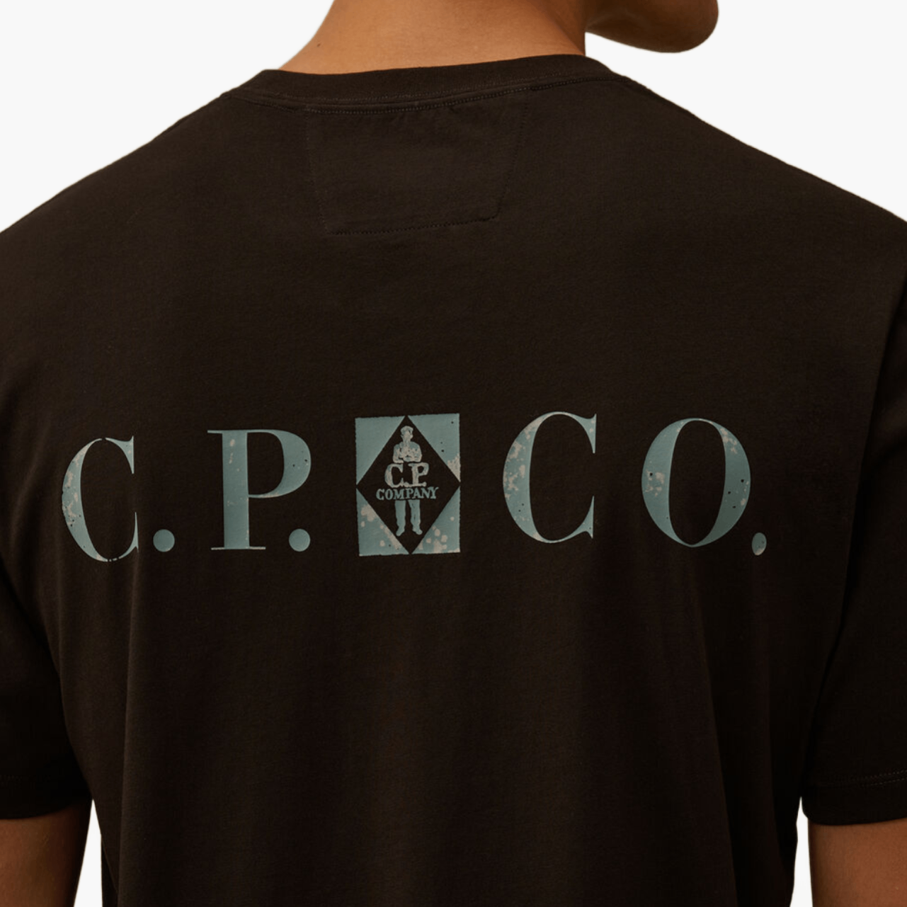 T-shirt C.P. Company logo noir