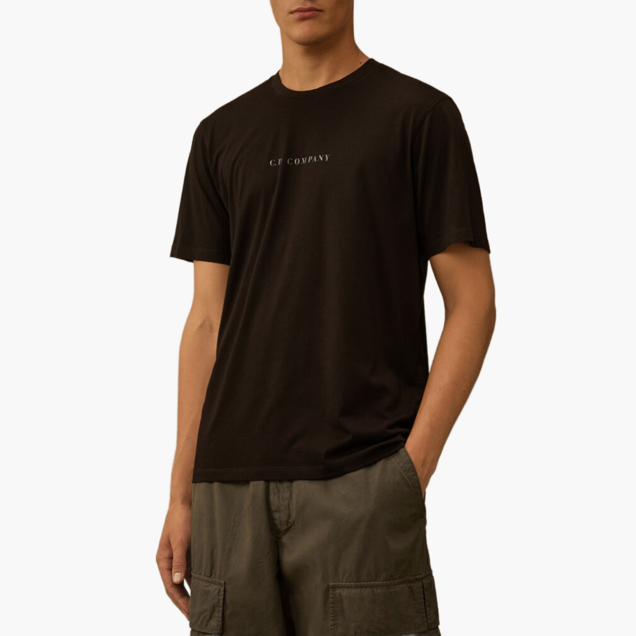 T-shirt C.P. Company logo noir
