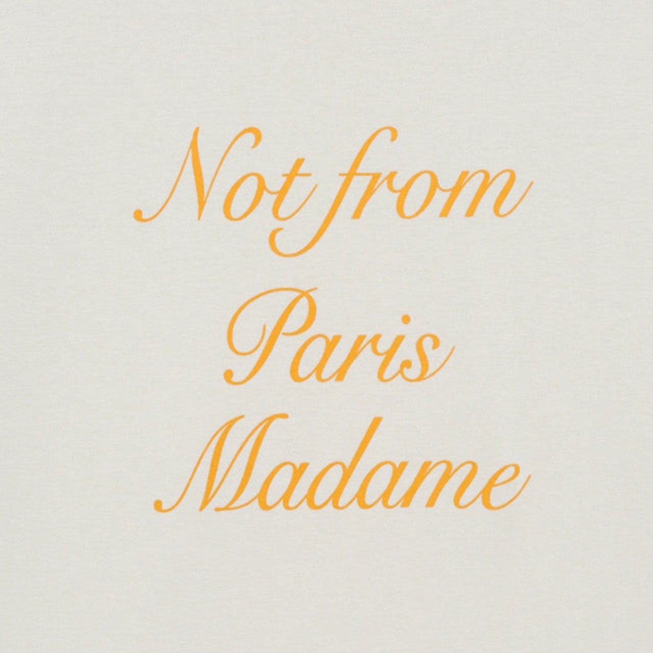 T-shirt Drôle de Monsieur Calligraphy Light Grey