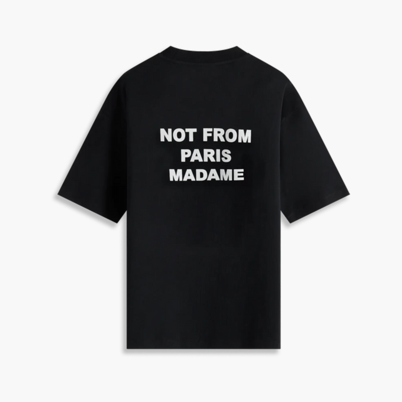 T-shirt Drôle de Monsieur Slogan Noir