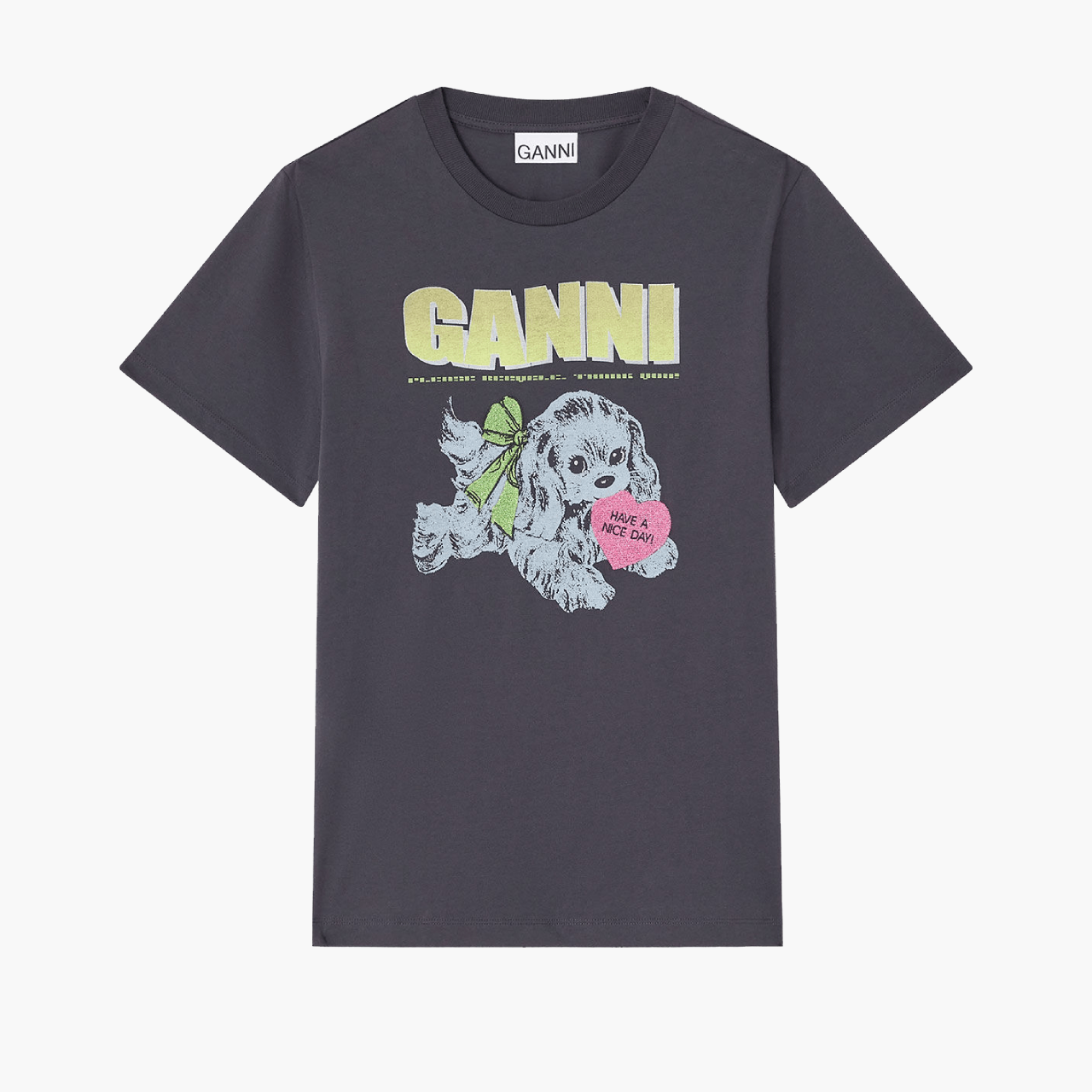T-shirt Ganni Chiot Noir
