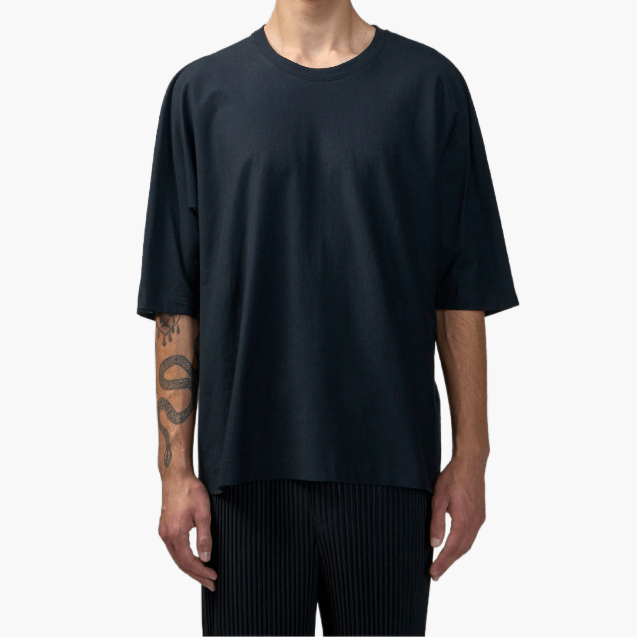 T-shirt Homme Plissé Issey Miyake Noir