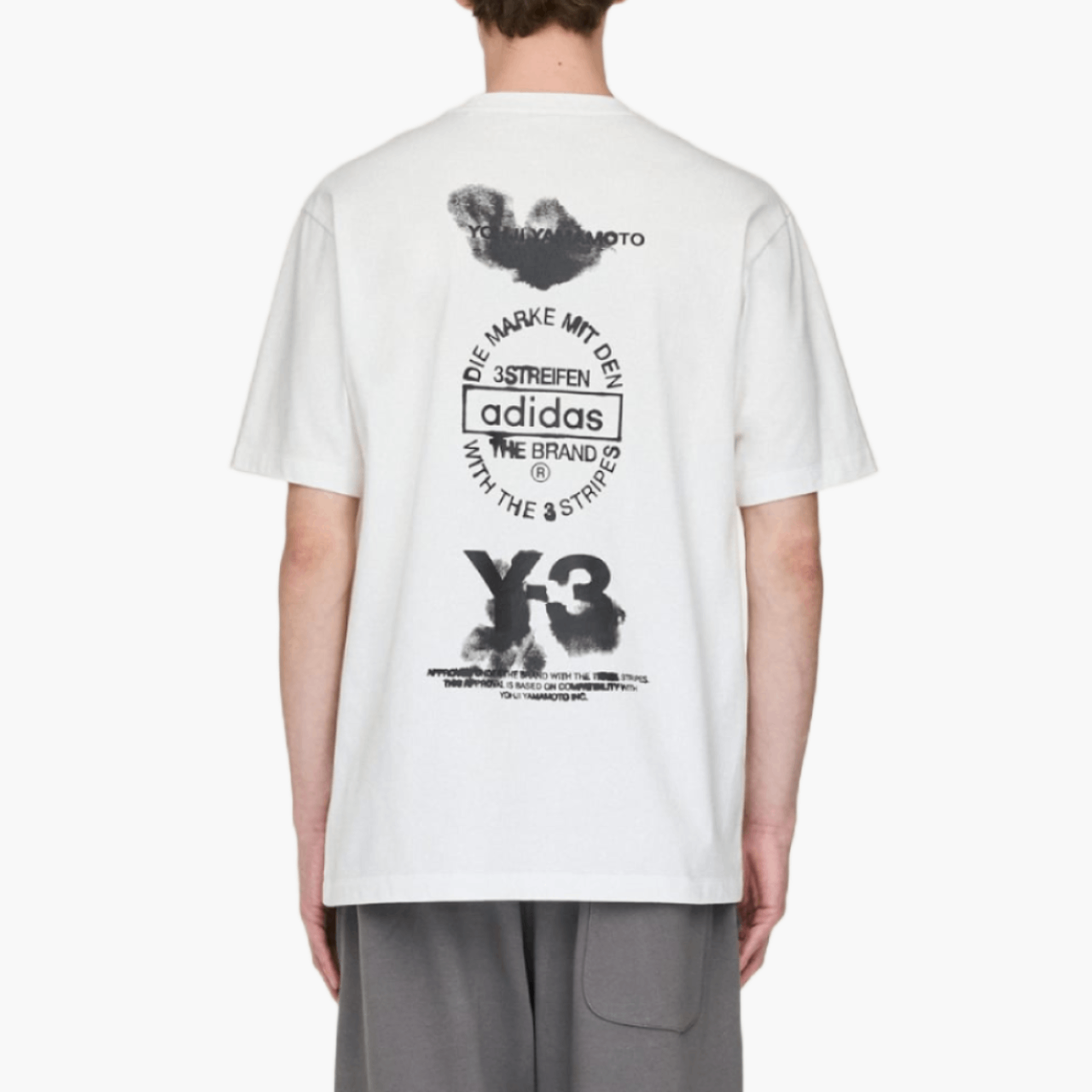 T-shirt Y-3 Graphic Blanc