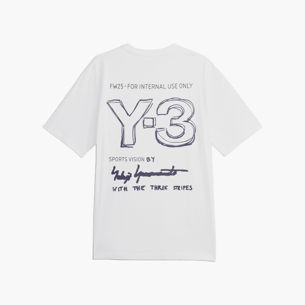 T-shirt Y-3 Manches Courtes Blanc