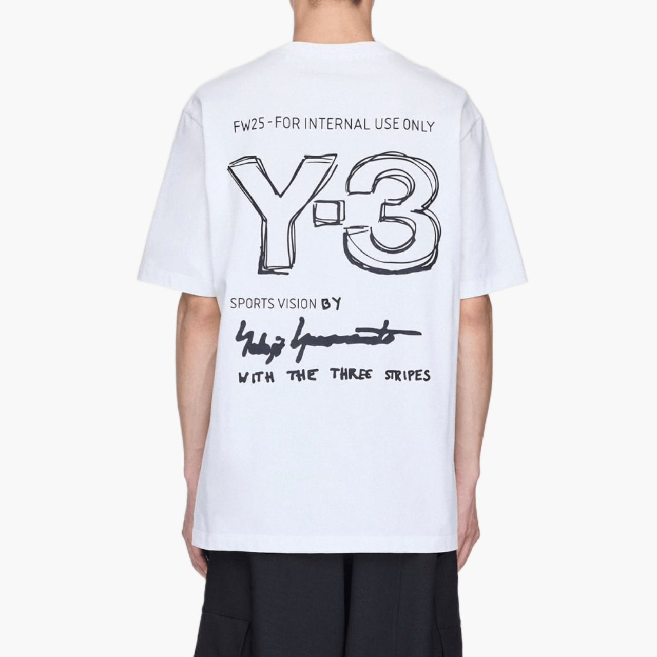 T-shirt Y-3 Manches Courtes Blanc