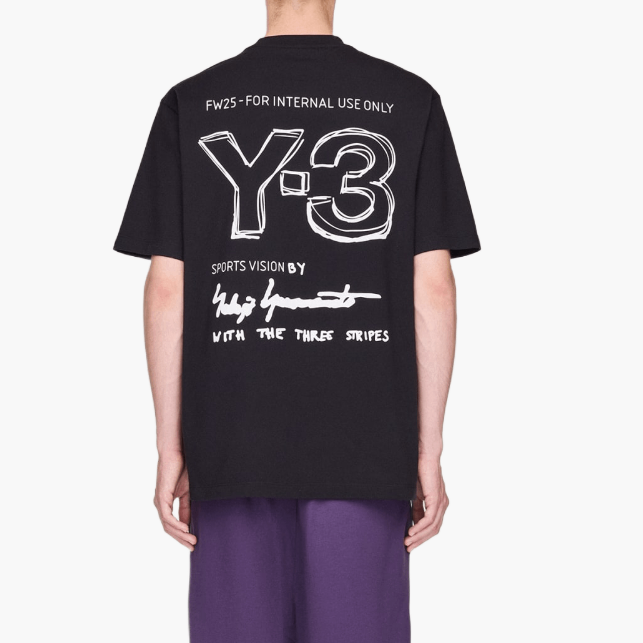 T-shirt Y-3 Manches Courtes Noir