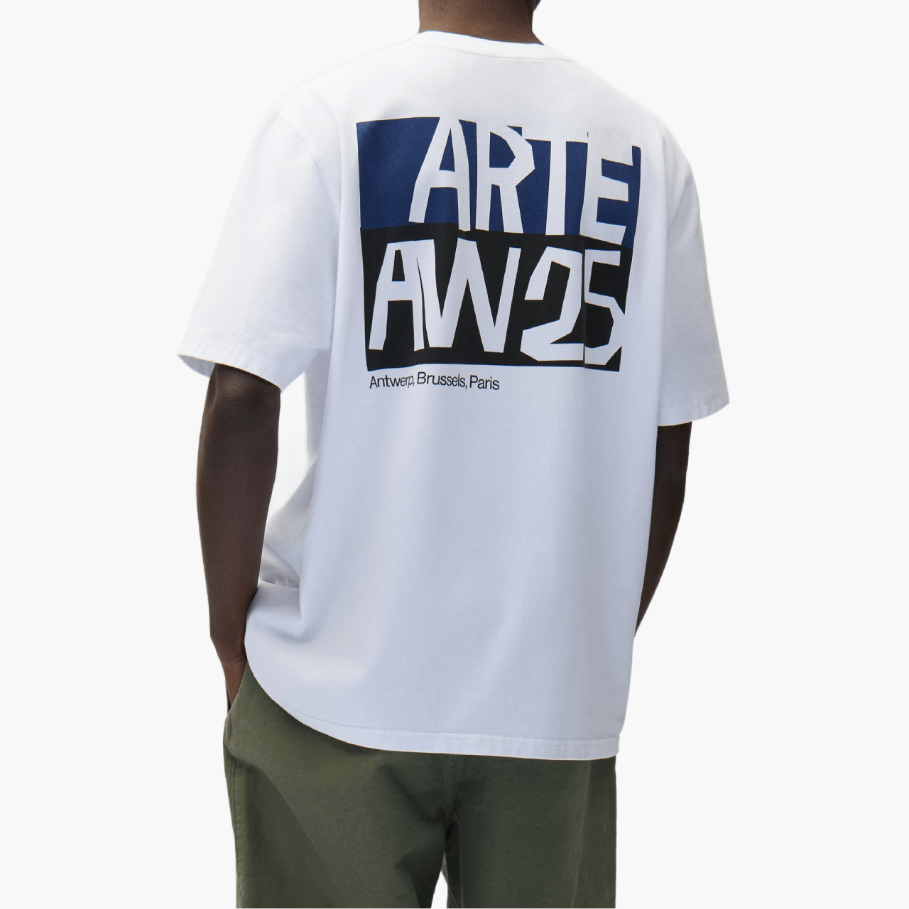 T-shirt Arte Antwerp Cut Out White