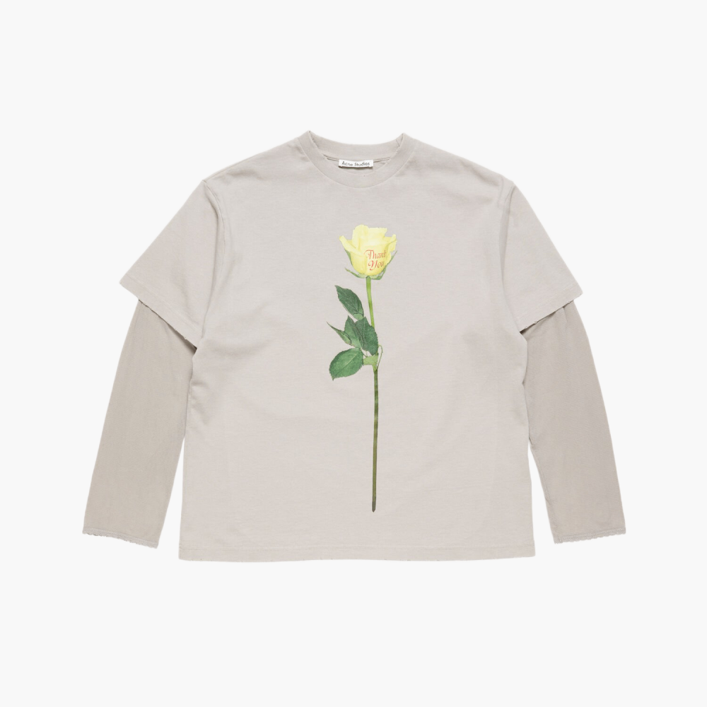 T-shirt graphique effet superposé