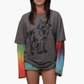 Wolf print t-shirt