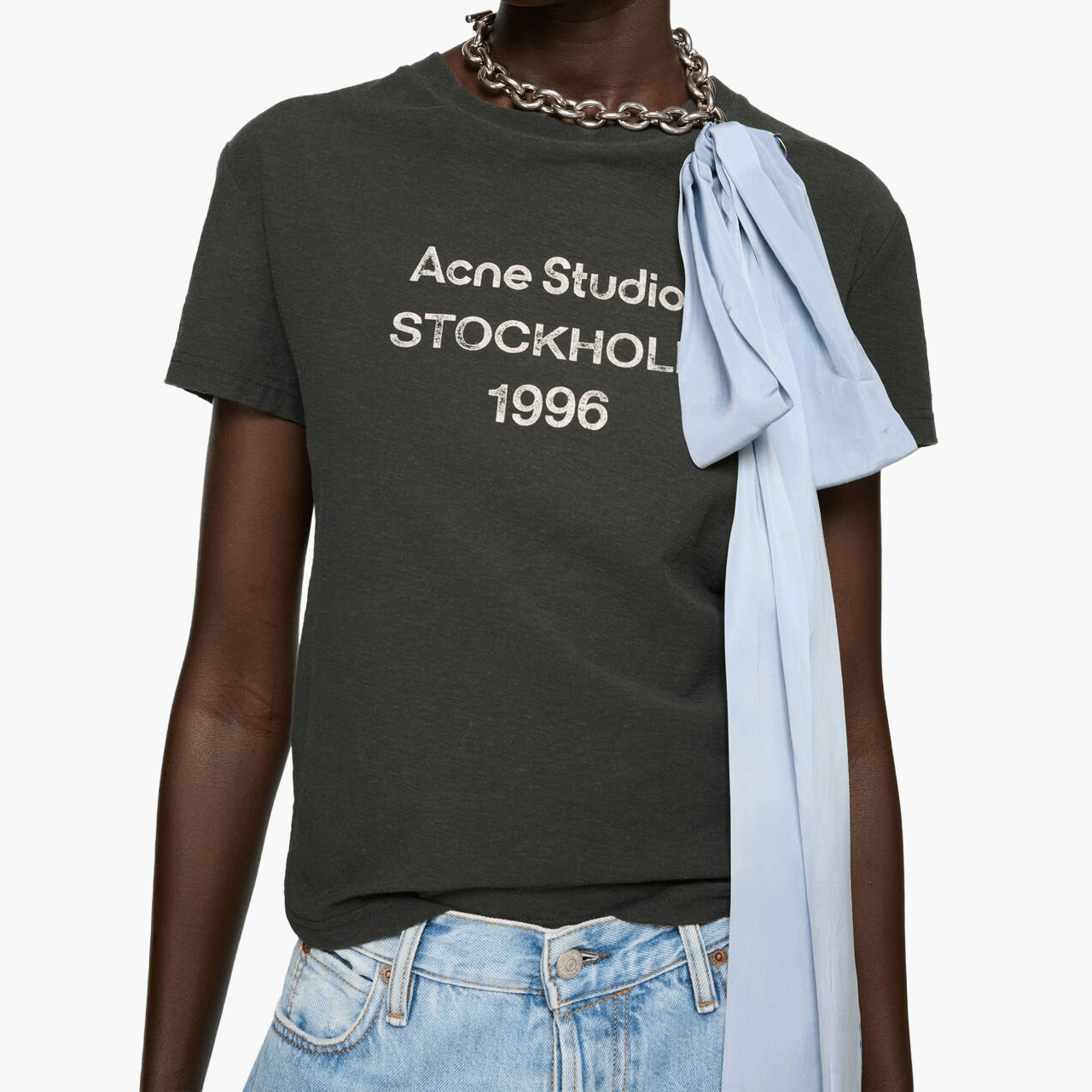 T-shirt logo 1996 finitions distressed