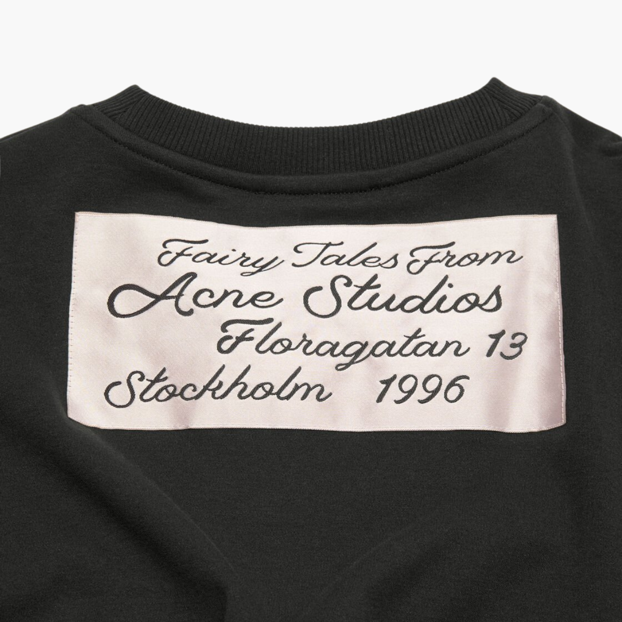 T-shirt logo froncé coupe relaxed — Noir