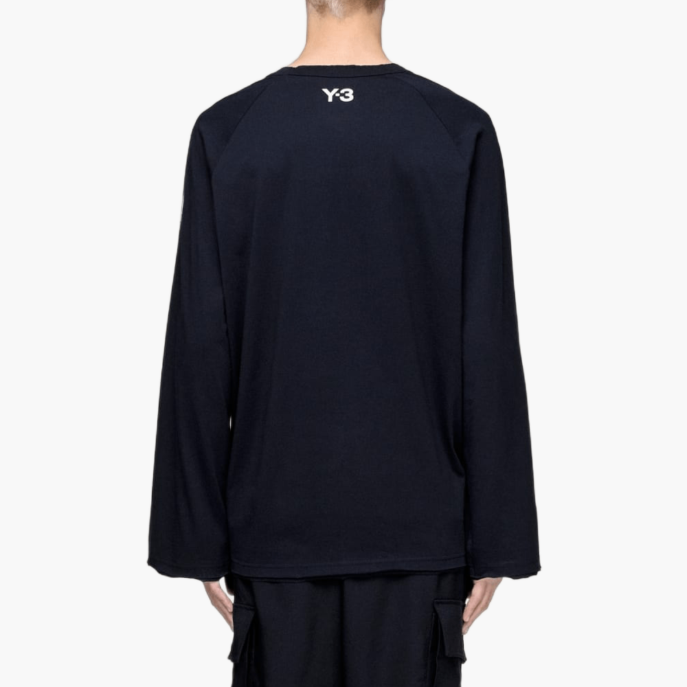 T-shirt manches longues bords bruts