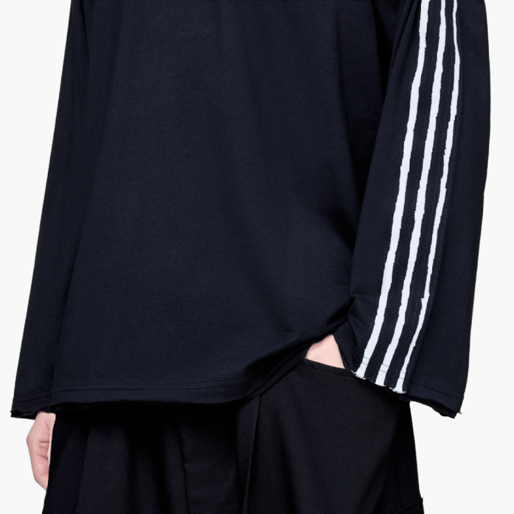 T-shirt manches longues bords bruts