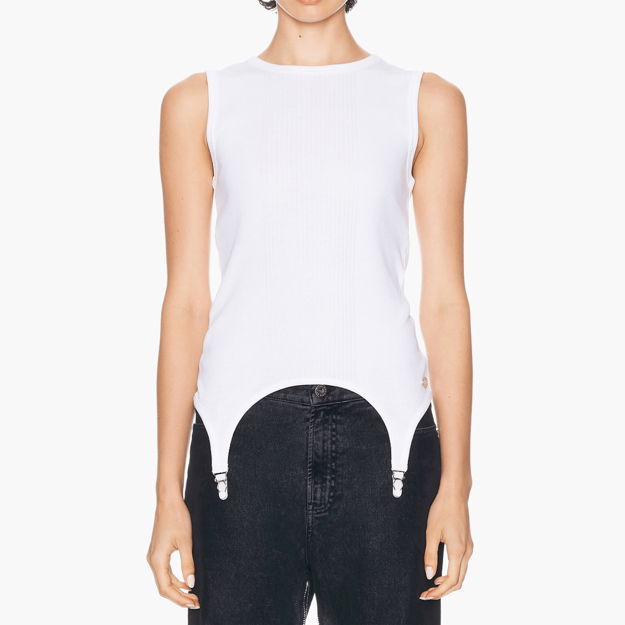 Top Jean Paul Gaultier Garter Blanc