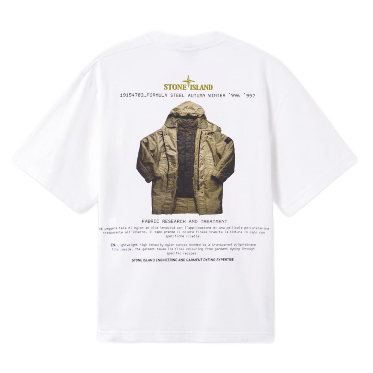 T-shirt Stone Island Archivio blanc