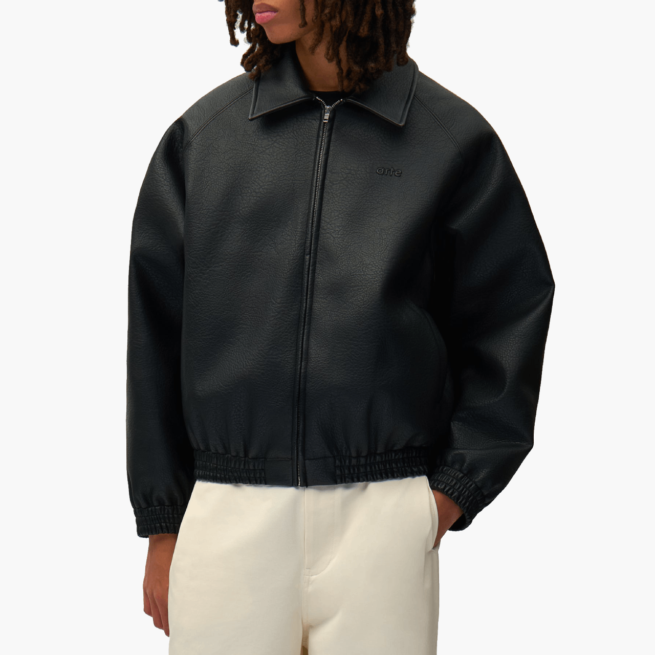 Veste Arte Antwerp Basic Leather Noir