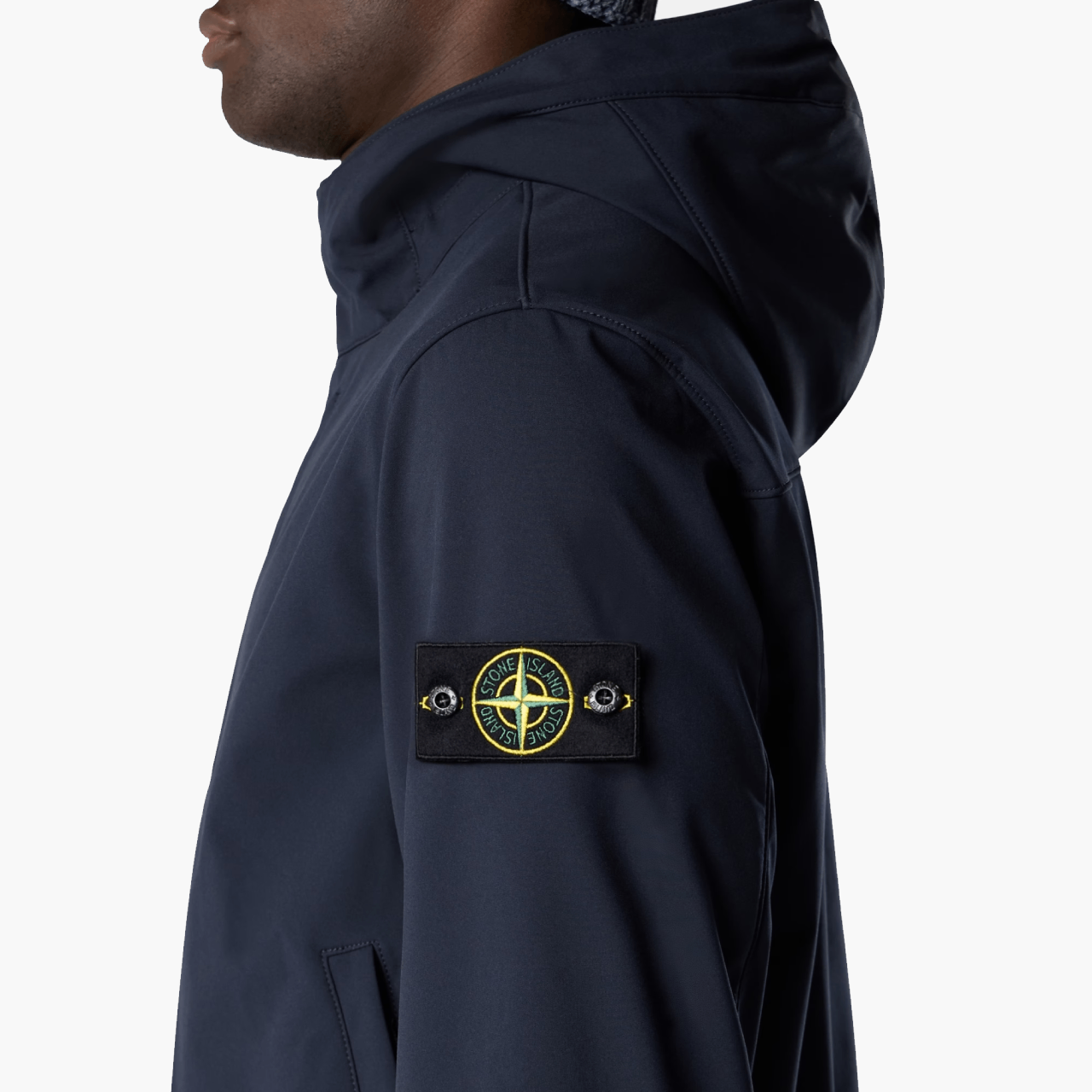 Veste à capuche Soft Shell Bleu marine